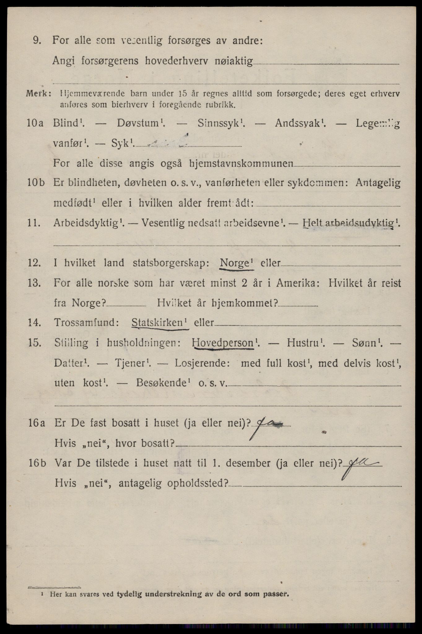 SAKO, 1920 census for Kviteseid, 1920, p. 2332