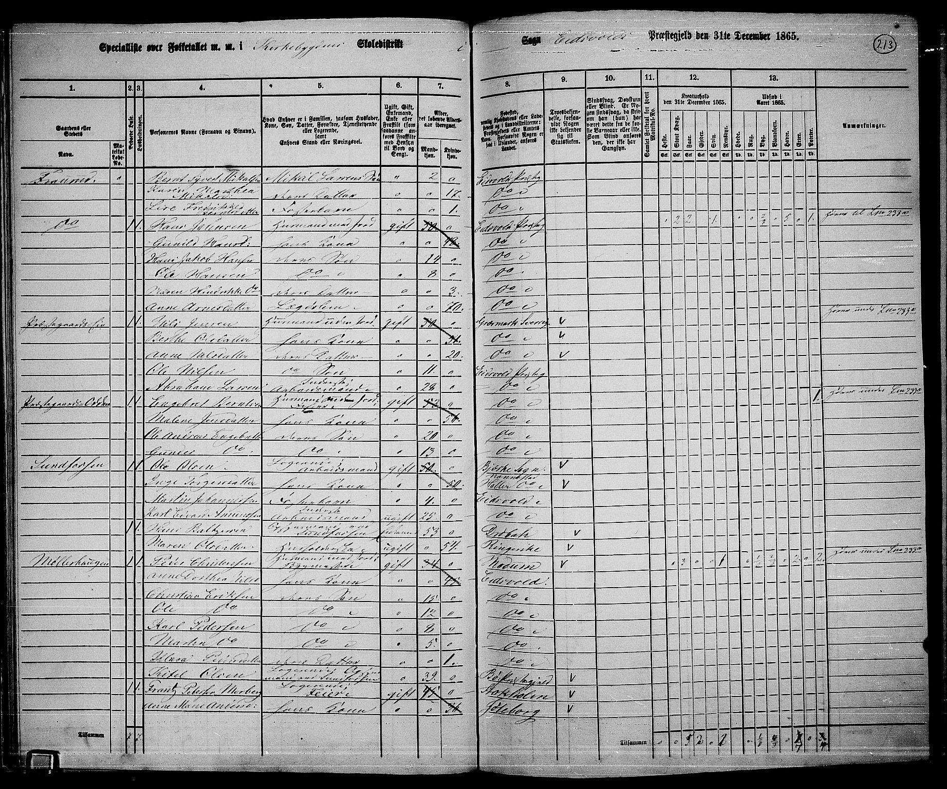 RA, 1865 census for Eidsvoll, 1865, p. 194