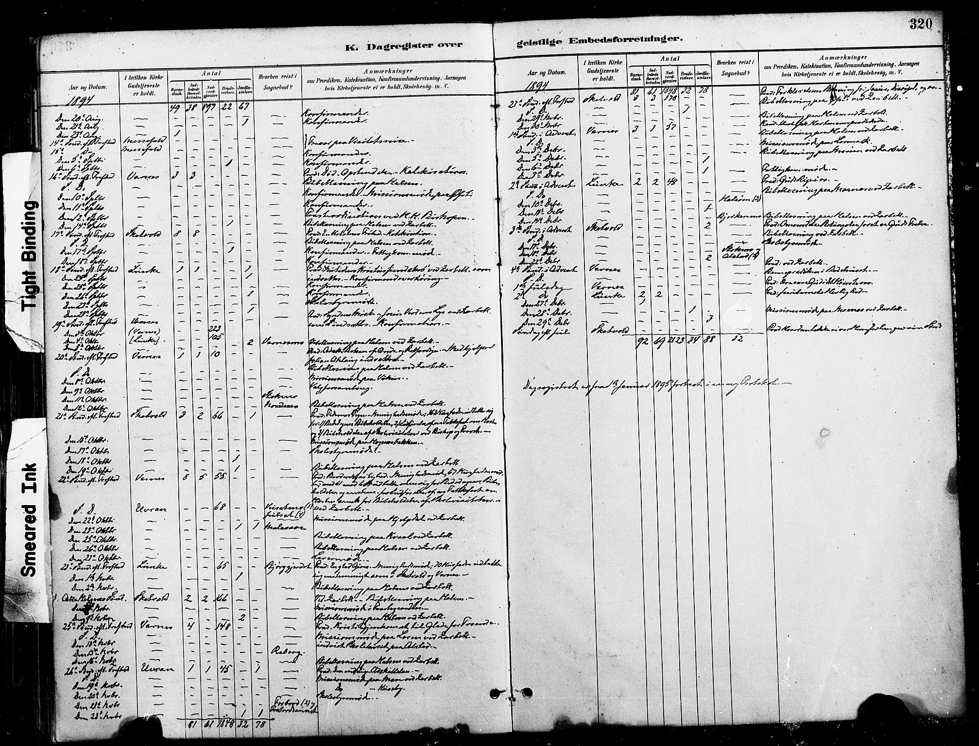 Ministerialprotokoller, klokkerbøker og fødselsregistre - Nord-Trøndelag, SAT/A-1458/709/L0077: Parish register (official) no. 709A17, 1880-1895, p. 320