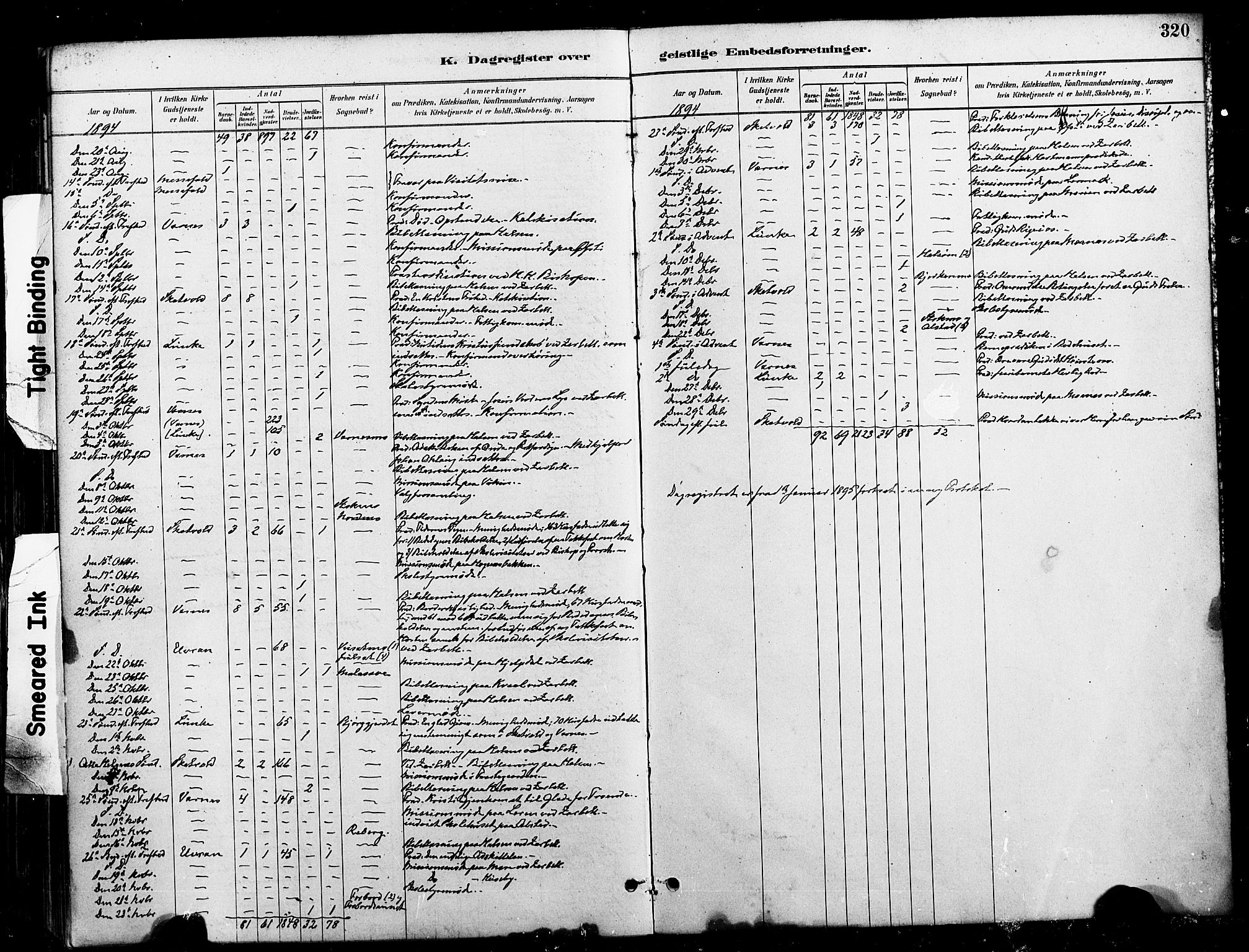 Ministerialprotokoller, klokkerbøker og fødselsregistre - Nord-Trøndelag, AV/SAT-A-1458/709/L0077: Parish register (official) no. 709A17, 1880-1895, p. 320