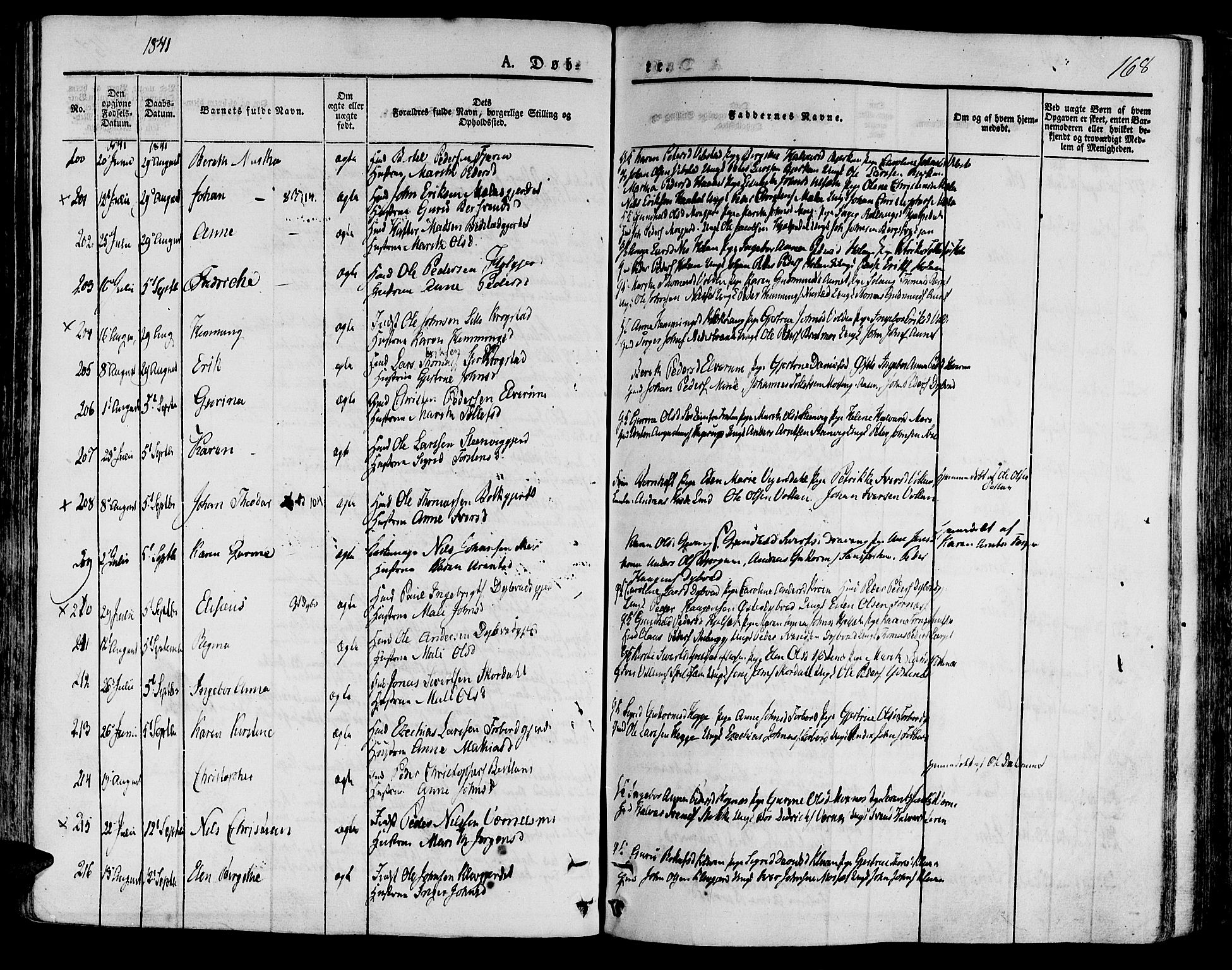 Ministerialprotokoller, klokkerbøker og fødselsregistre - Nord-Trøndelag, SAT/A-1458/709/L0071: Parish register (official) no. 709A11, 1833-1844, p. 168