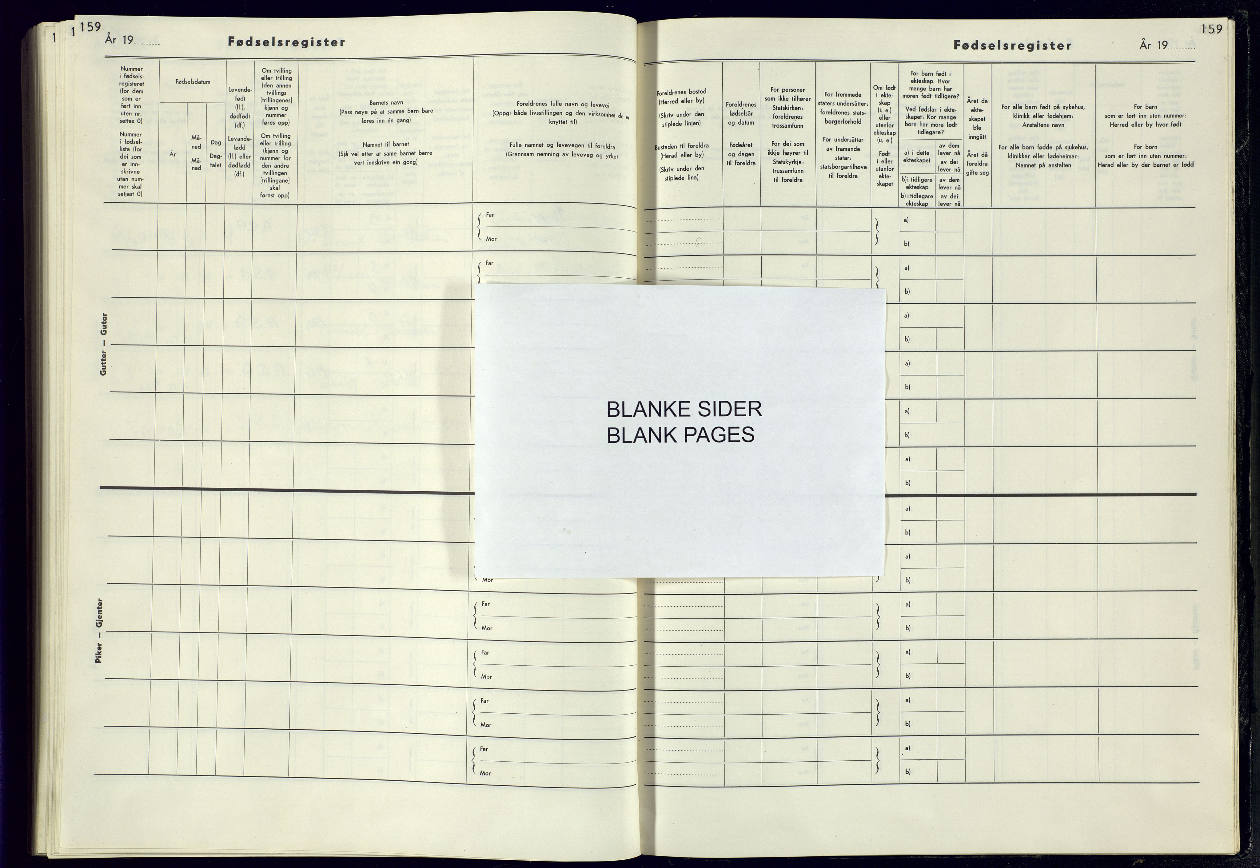 Fjære sokneprestkontor, AV/SAK-1111-0011/J/Jb/L0003: Birth register no. 3, 1968-1982