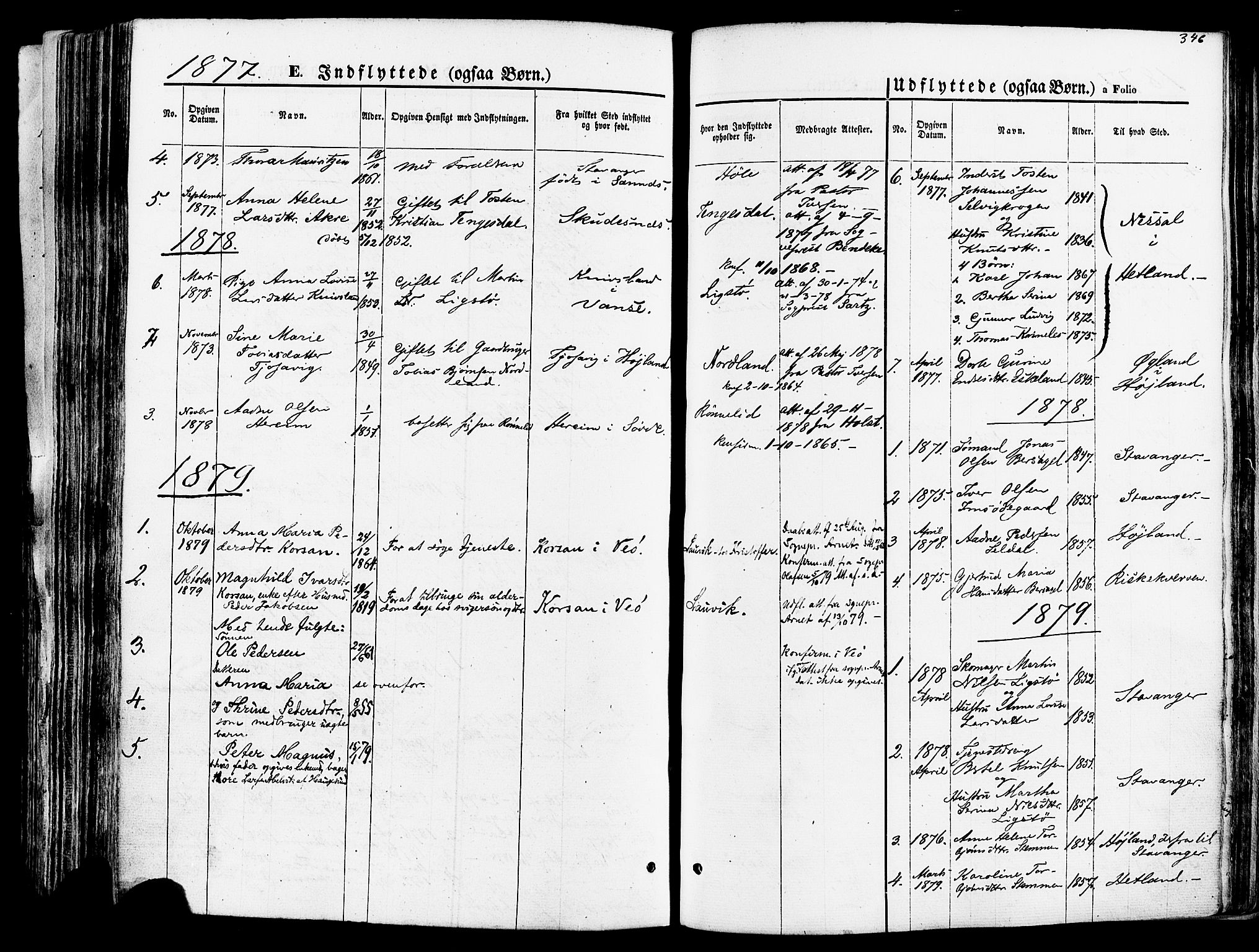 Høgsfjord sokneprestkontor, SAST/A-101624/H/Ha/Haa/L0002: Parish register (official) no. A 2, 1855-1885, p. 346