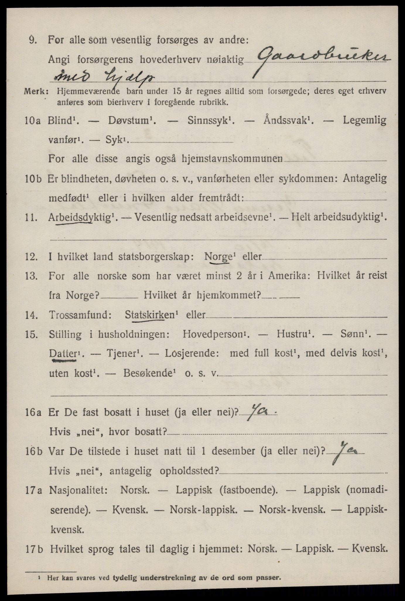 SAT, 1920 census for Tiller, 1920, p. 374