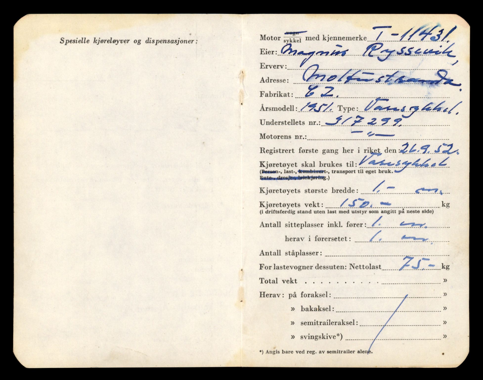 Møre og Romsdal vegkontor - Ålesund trafikkstasjon, AV/SAT-A-4099/F/Fe/L0029: Registreringskort for kjøretøy T 11430 - T 11619, 1927-1998, p. 31