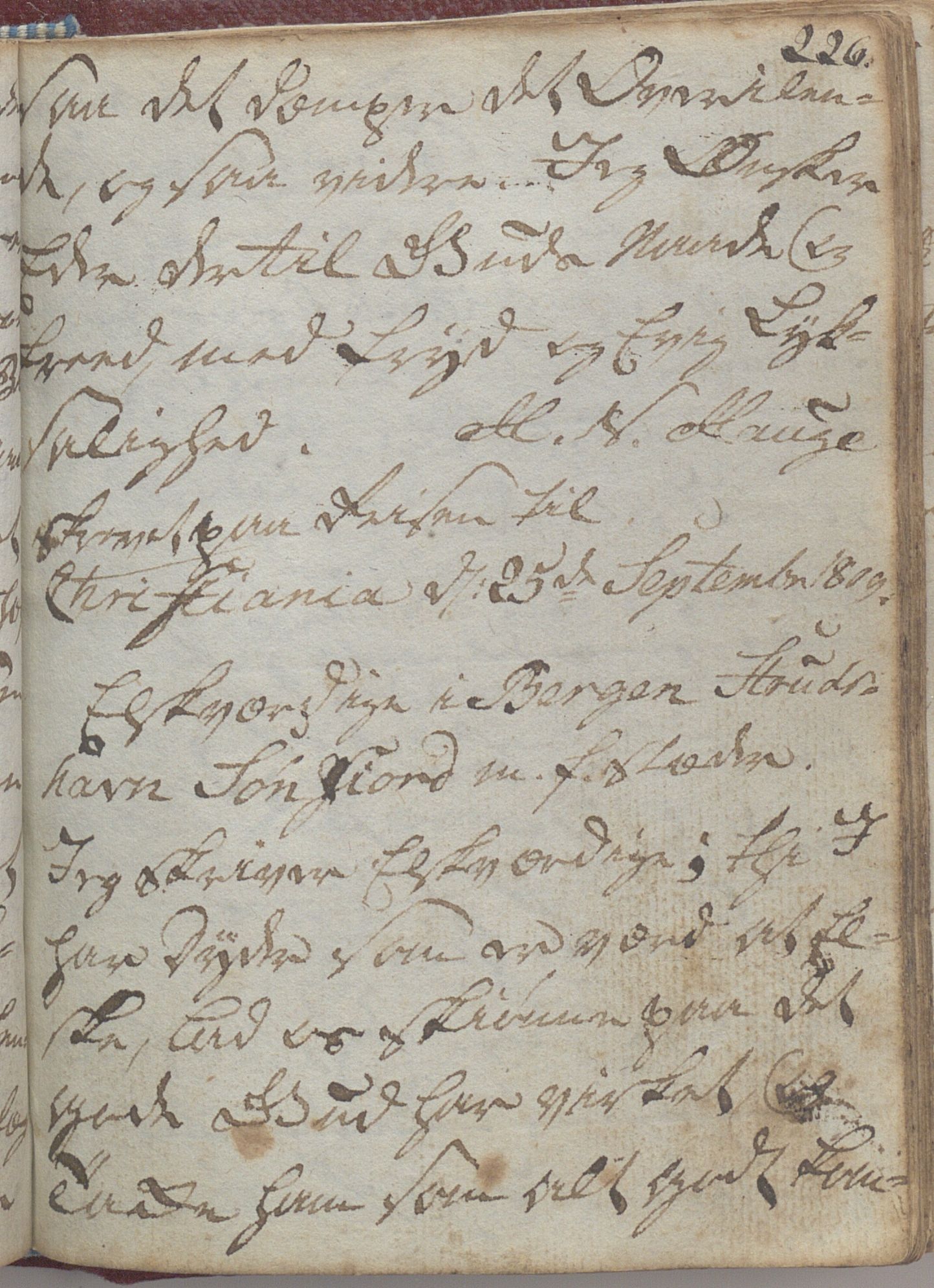 Heggtveitsamlingen, TMF/A-1007/H/L0047/0005: Kopibøker, brev etc.  / "MF I"(Kopibok frå Heggtveits samling), 1800-1823, p. 226