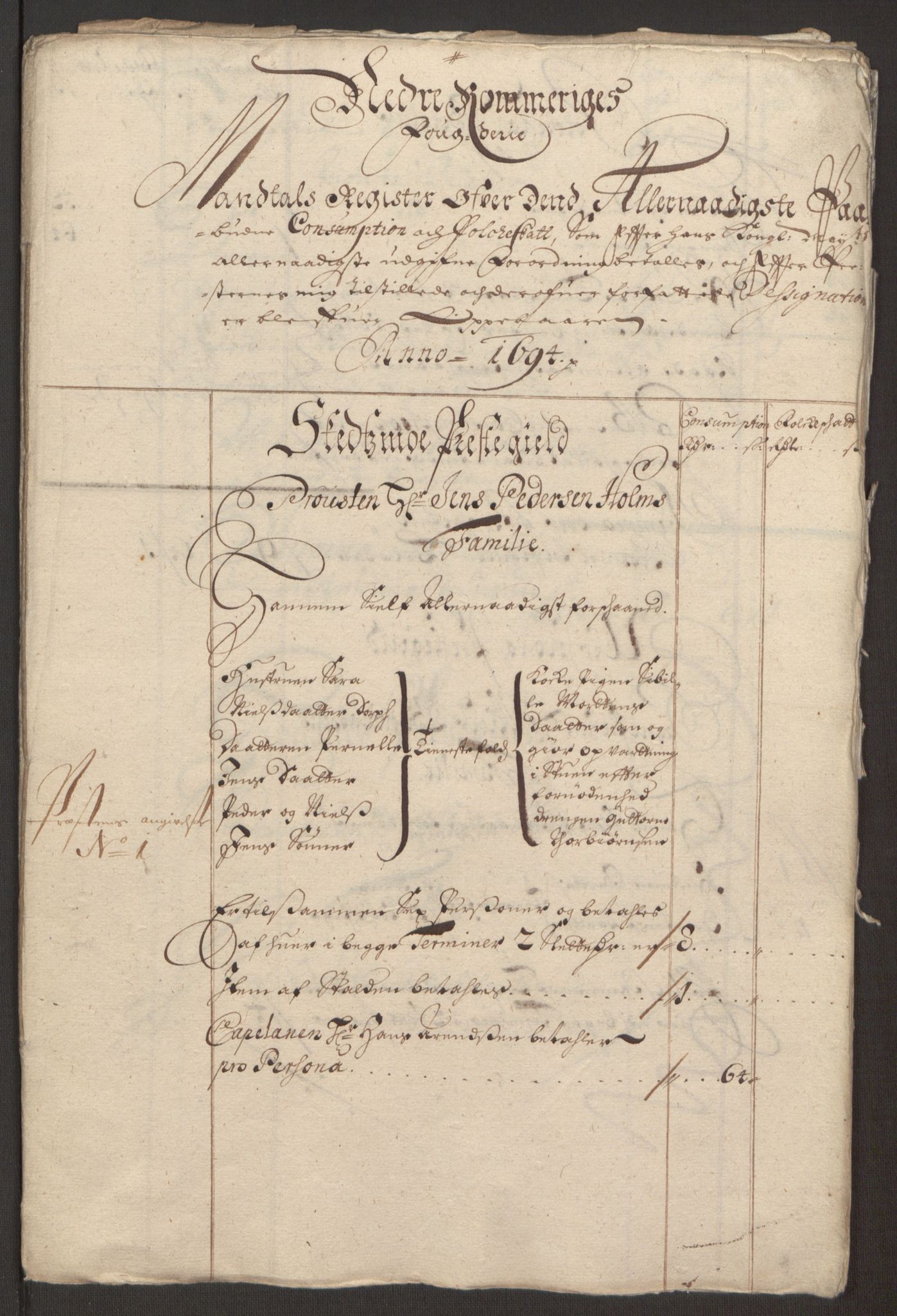 Rentekammeret inntil 1814, Reviderte regnskaper, Fogderegnskap, RA/EA-4092/R11/L0579: Fogderegnskap Nedre Romerike, 1694-1695, p. 197