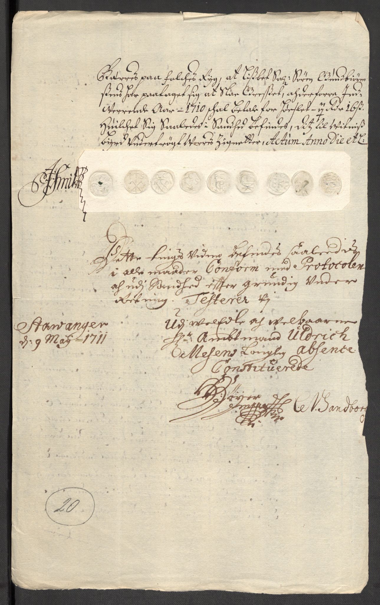 Rentekammeret inntil 1814, Reviderte regnskaper, Fogderegnskap, RA/EA-4092/R47/L2862: Fogderegnskap Ryfylke, 1710, p. 90