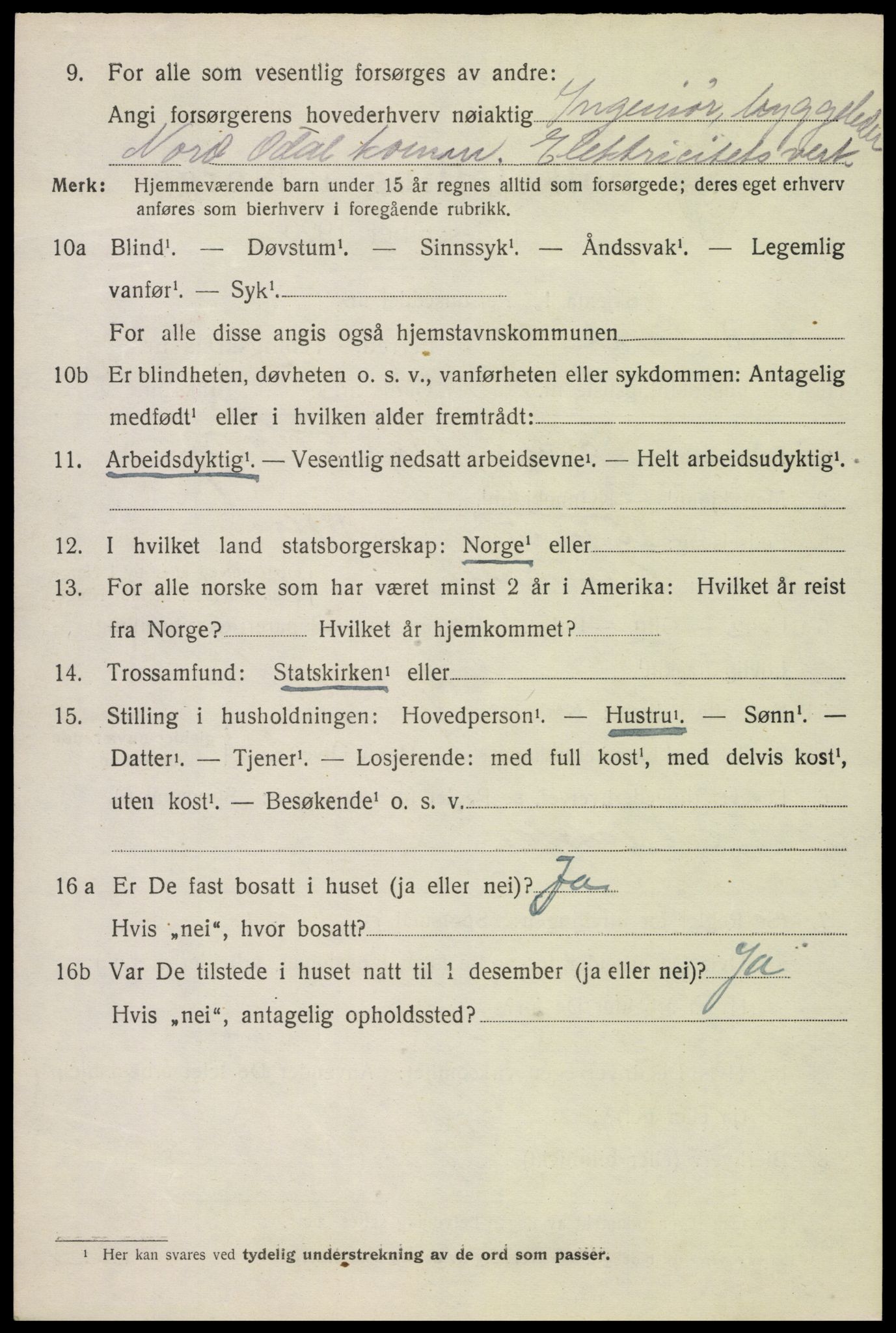 SAH, 1920 census for Nord-Odal, 1920, p. 6562