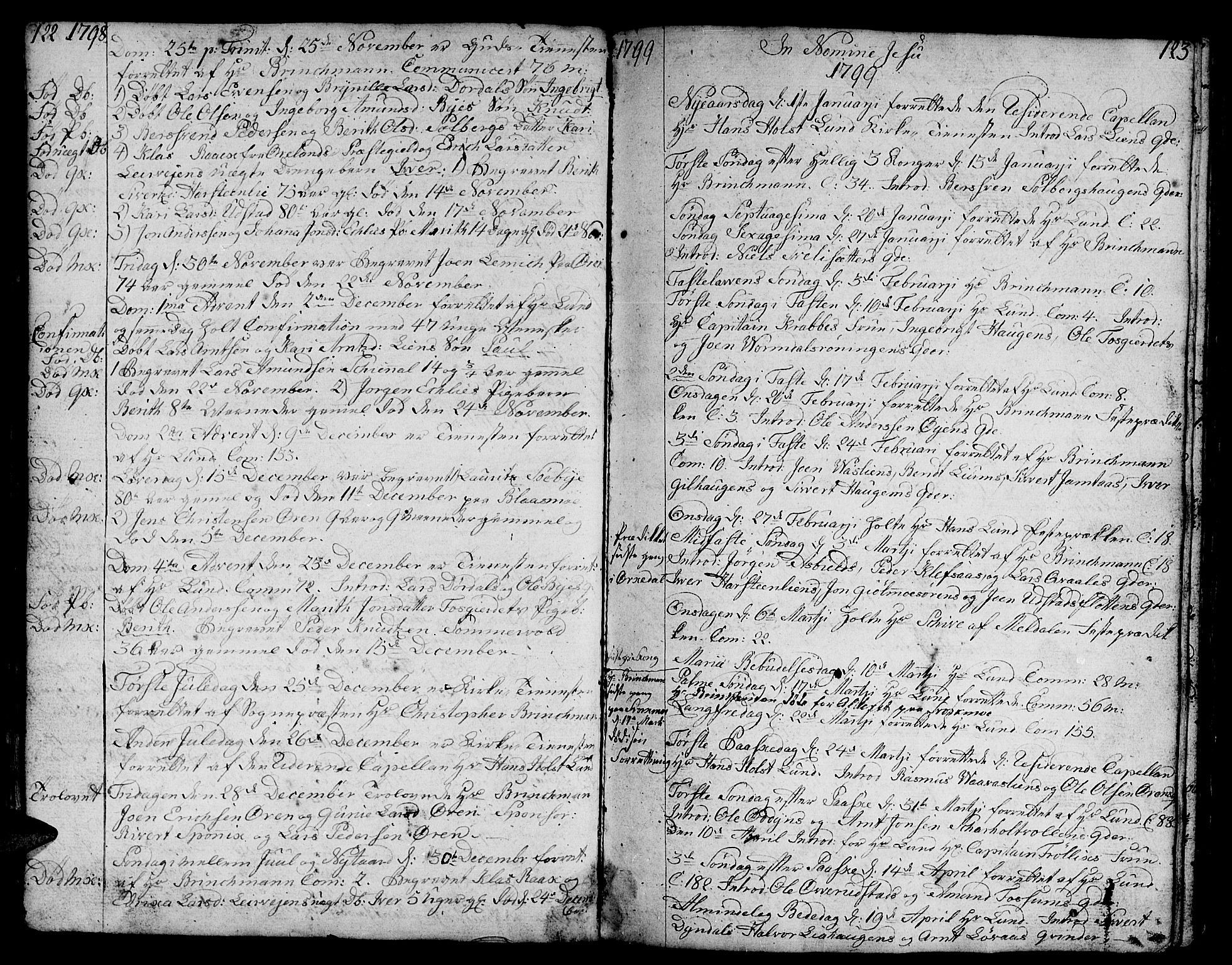 Ministerialprotokoller, klokkerbøker og fødselsregistre - Sør-Trøndelag, SAT/A-1456/668/L0815: Parish register (copy) no. 668C04, 1791-1815, p. 122-123