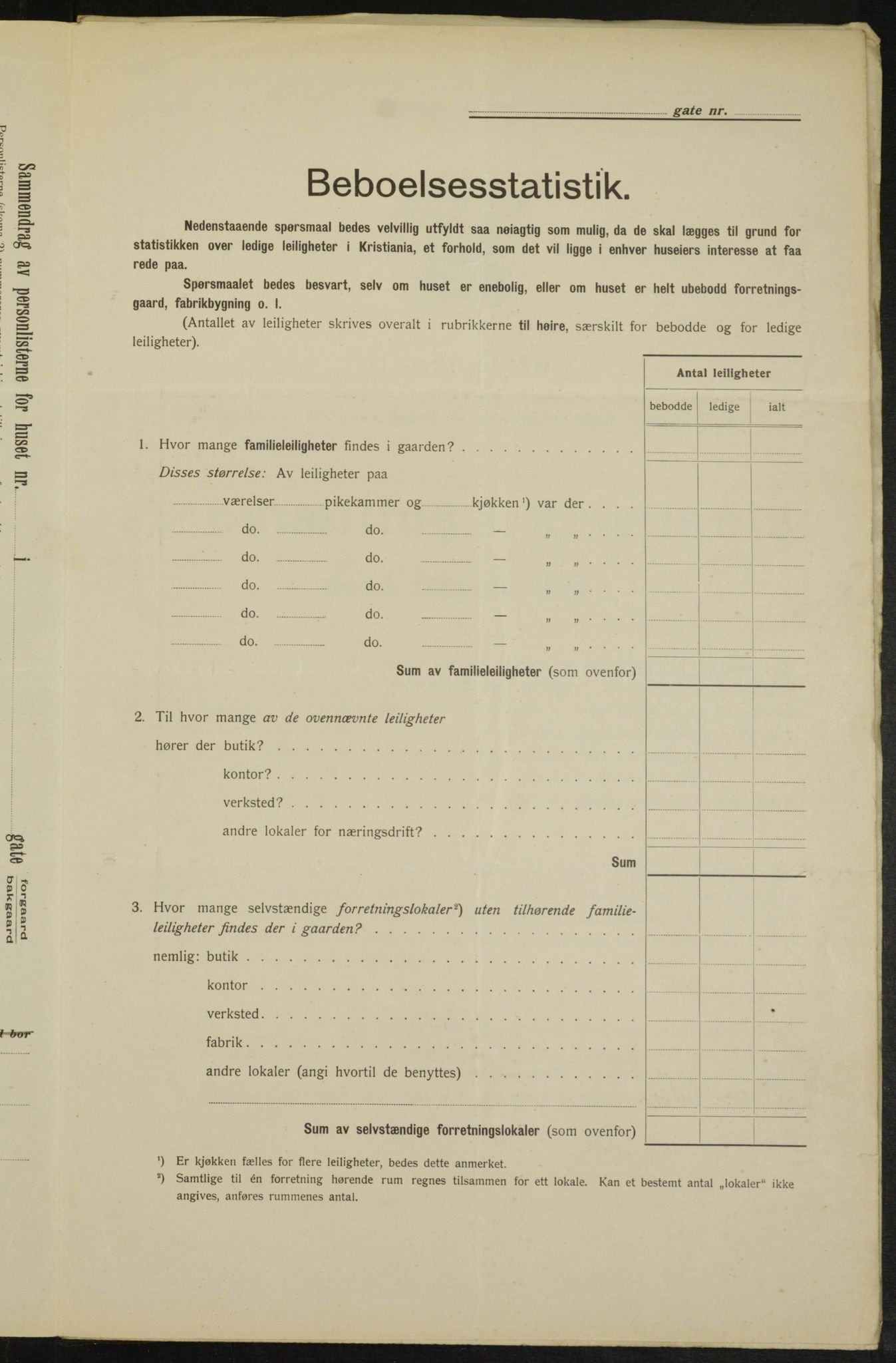 OBA, Municipal Census 1913 for Kristiania, 1913, p. 96995