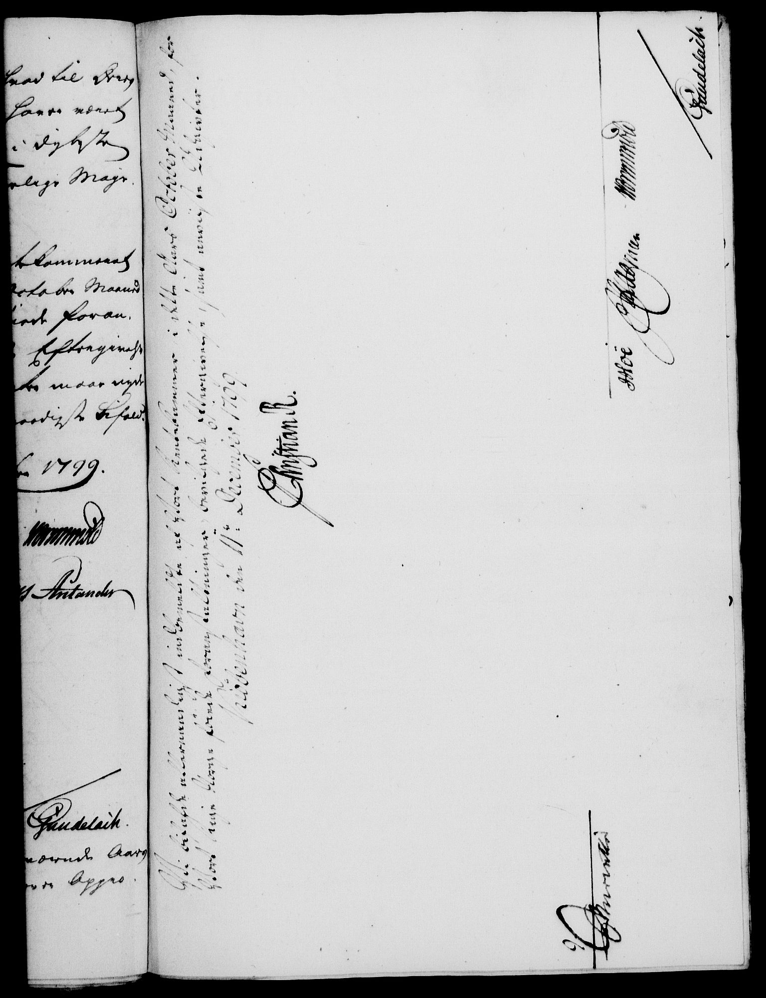 Rentekammeret, Kammerkanselliet, RA/EA-3111/G/Gf/Gfa/L0081: Norsk relasjons- og resolusjonsprotokoll (merket RK 52.81), 1799, p. 786