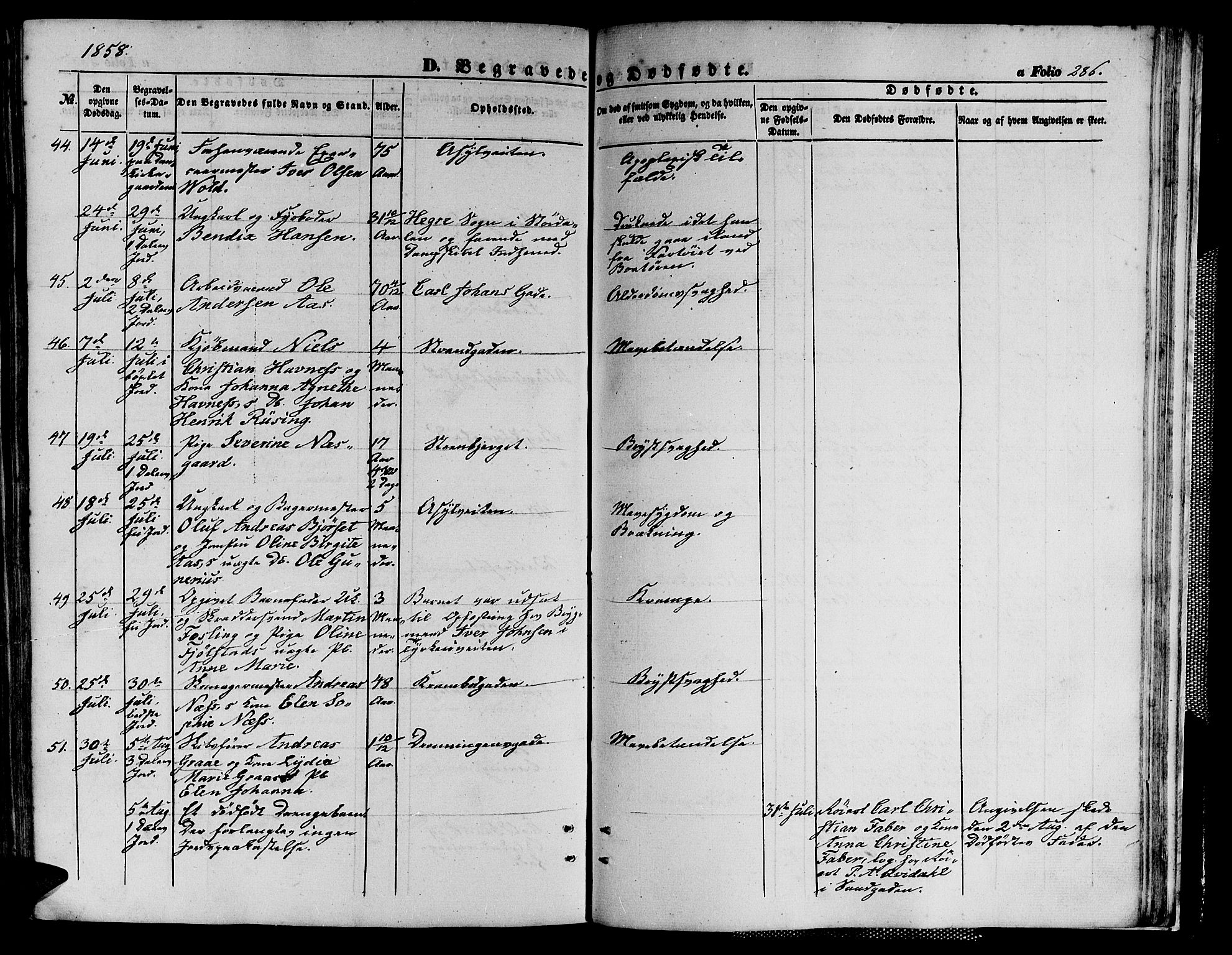 Ministerialprotokoller, klokkerbøker og fødselsregistre - Sør-Trøndelag, AV/SAT-A-1456/602/L0138: Parish register (copy) no. 602C06, 1853-1858, p. 286