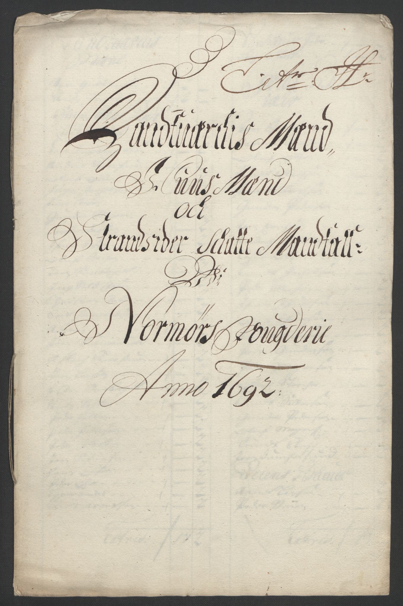 Rentekammeret inntil 1814, Reviderte regnskaper, Fogderegnskap, RA/EA-4092/R56/L3735: Fogderegnskap Nordmøre, 1692-1693, p. 102