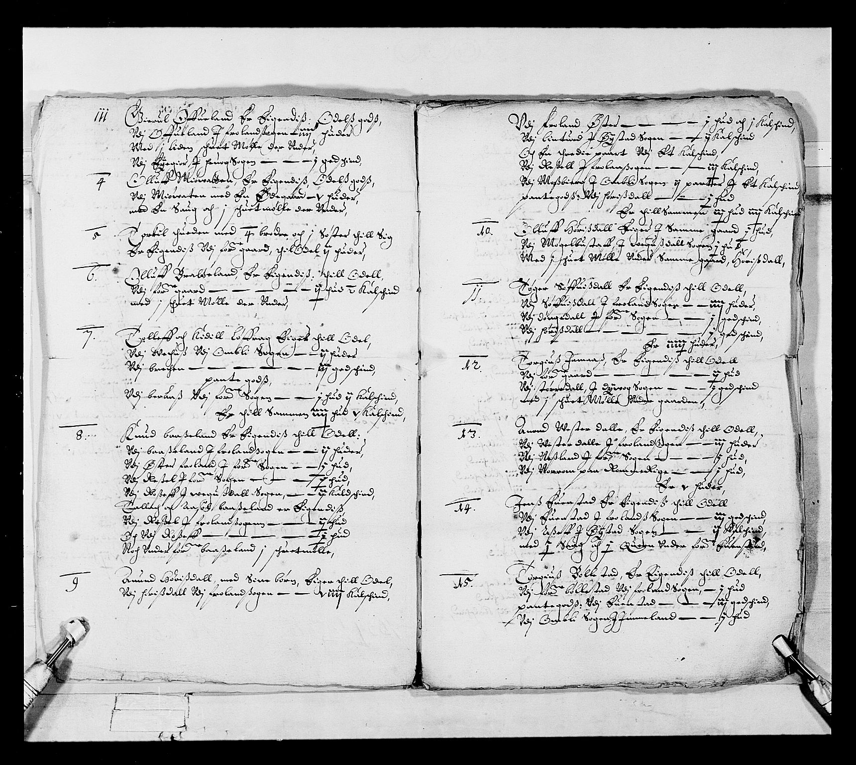 Stattholderembetet 1572-1771, AV/RA-EA-2870/Ek/L0018/0002: Jordebøker 1633-1658: / Odelsjordebøker for en del av Nedenes len, 1639, p. 3