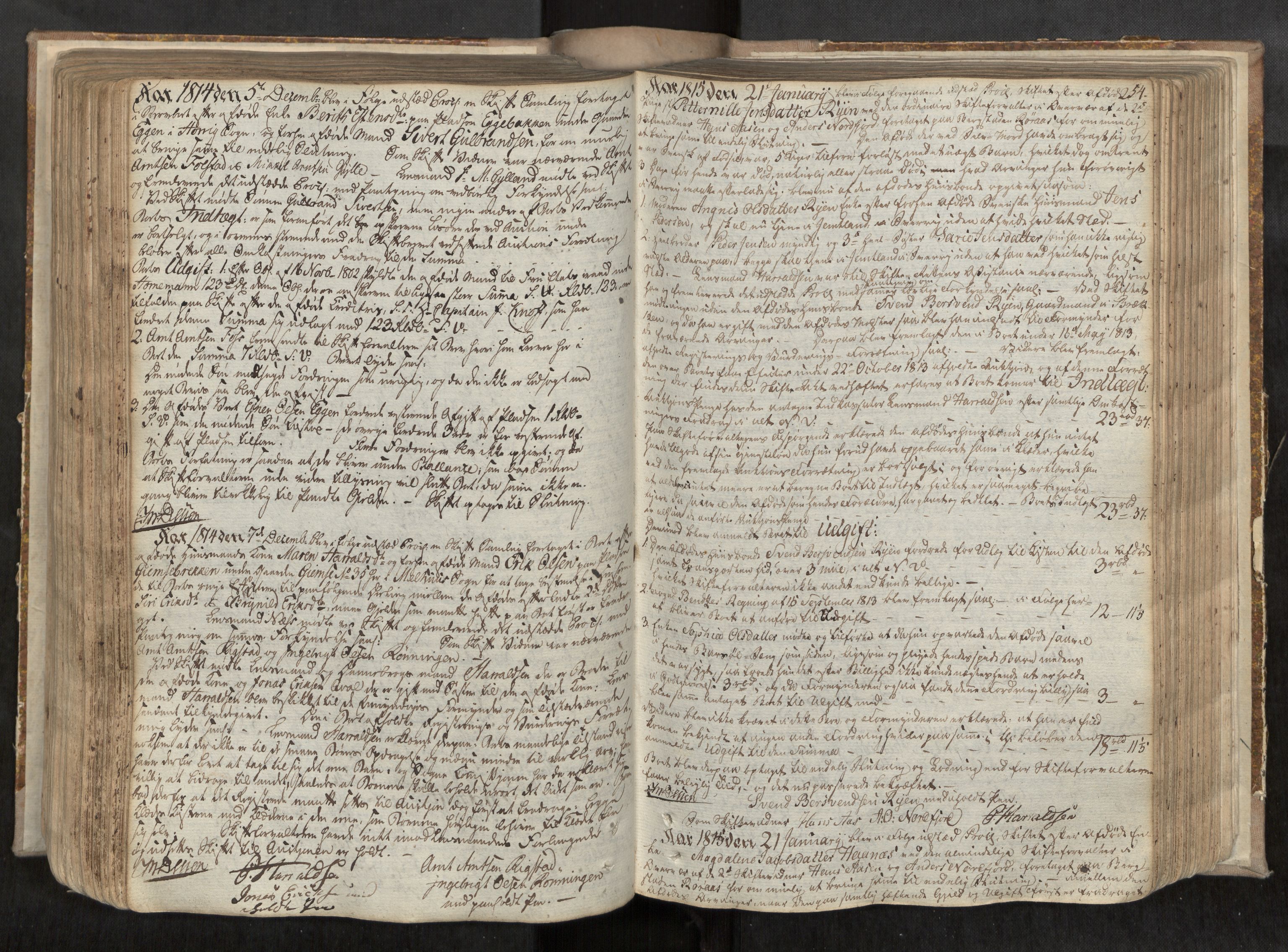 Gauldal sorenskriveri, AV/SAT-A-0014/1/3/3B/L0001: Skiftebehandlingsprotokoll, 1805-1823, p. 254