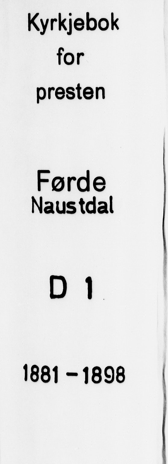 Førde sokneprestembete, SAB/A-79901/H/Haa/Haad/L0001: Parish register (official) no. D 1, 1881-1898