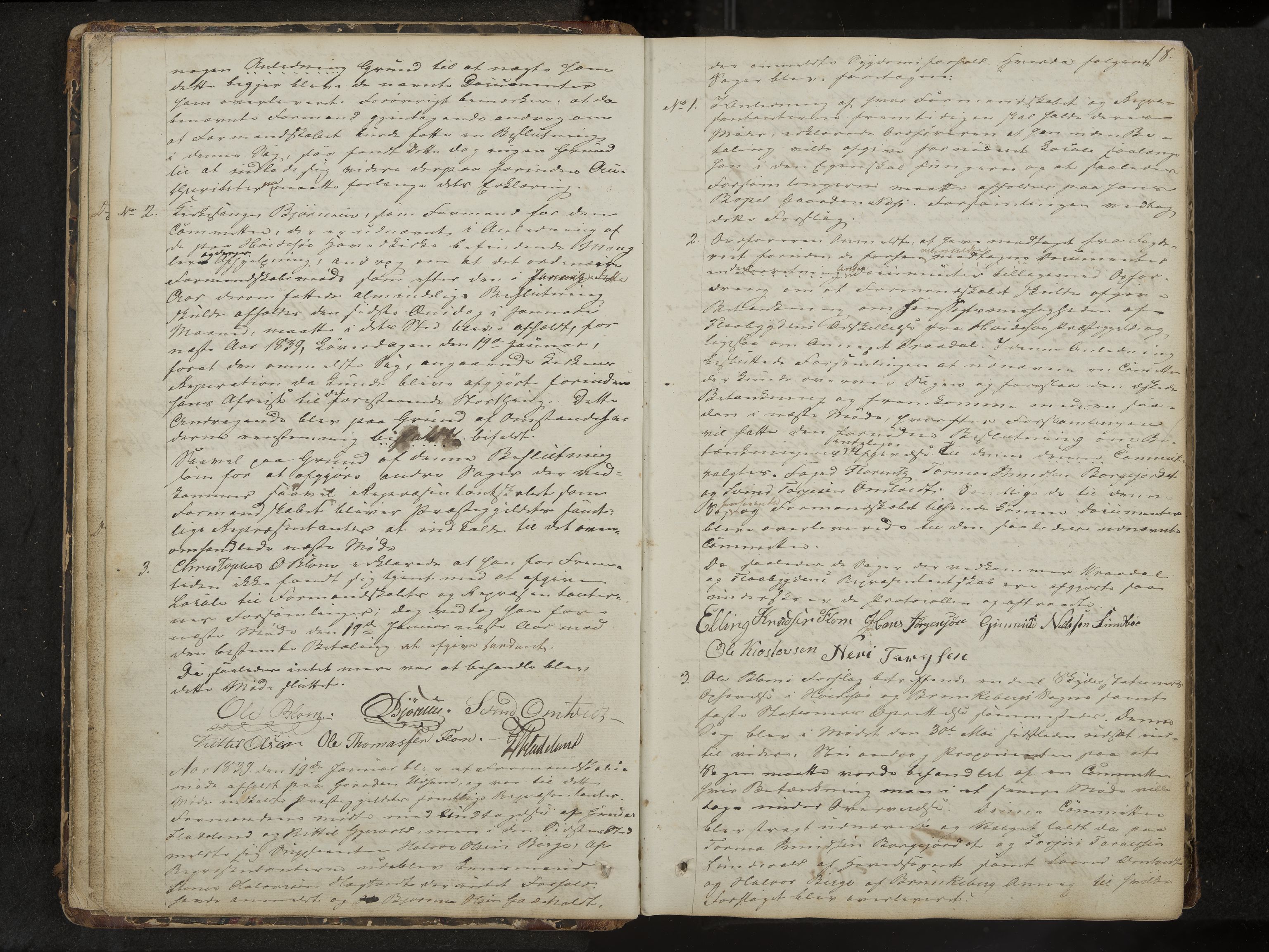 Kviteseid formannskap og sentraladministrasjon, IKAK/0829021/A/Aa/L0001: Møtebok med register, 1837-1866, p. 18