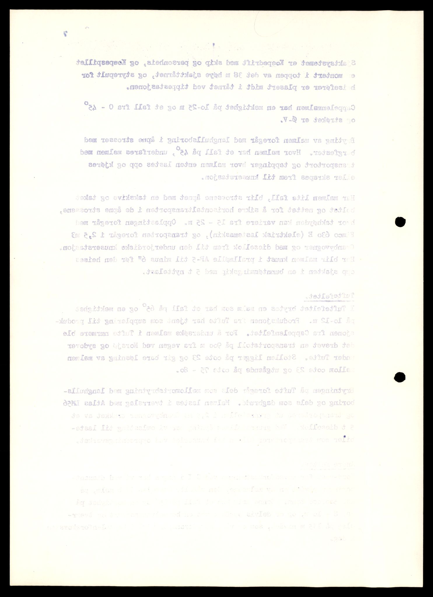 Direktoratet for mineralforvaltning , AV/SAT-A-1562/F/L0433: Rapporter, 1912-1986, p. 427