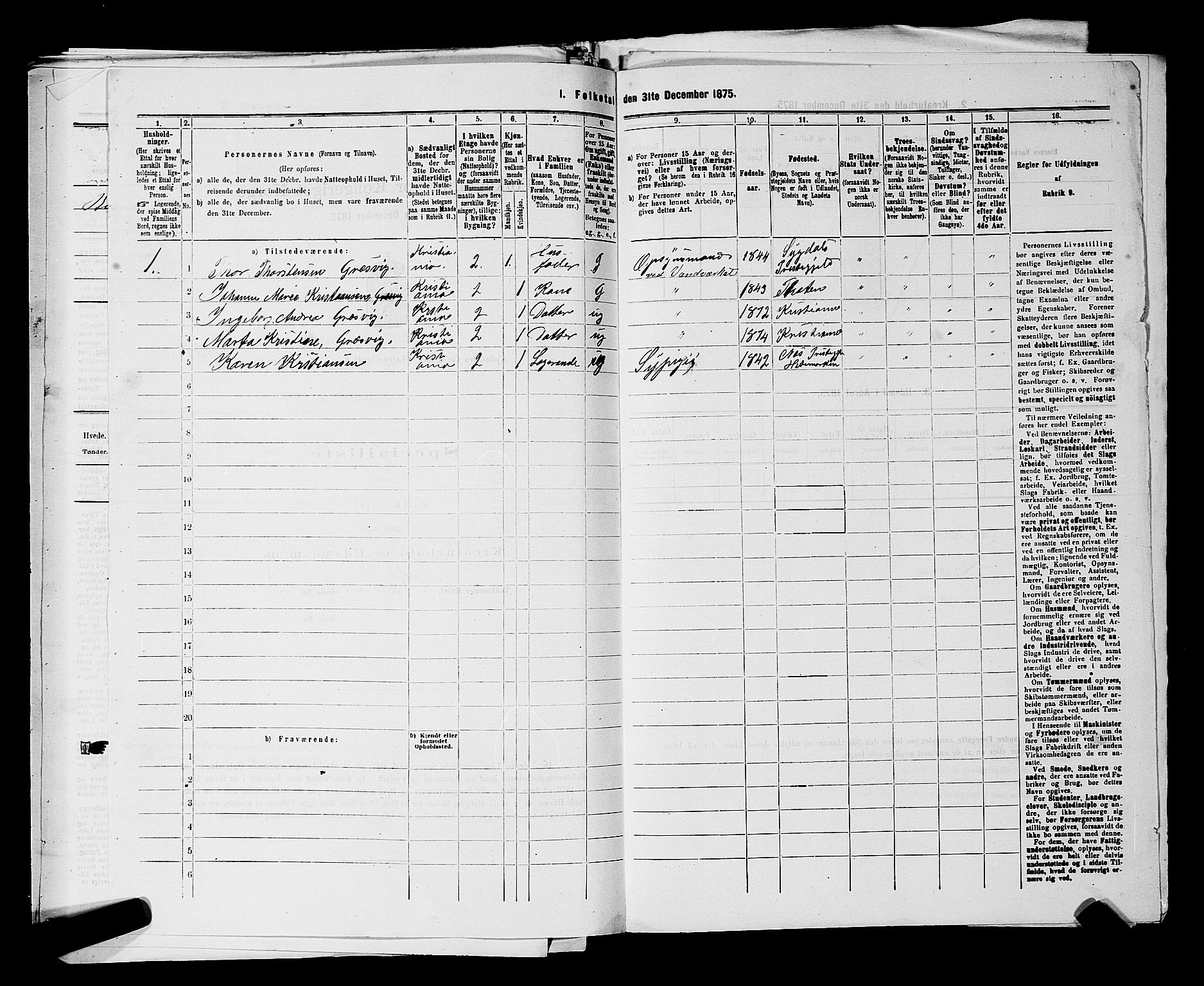 RA, 1875 census for 0301 Kristiania, 1875, p. 6477