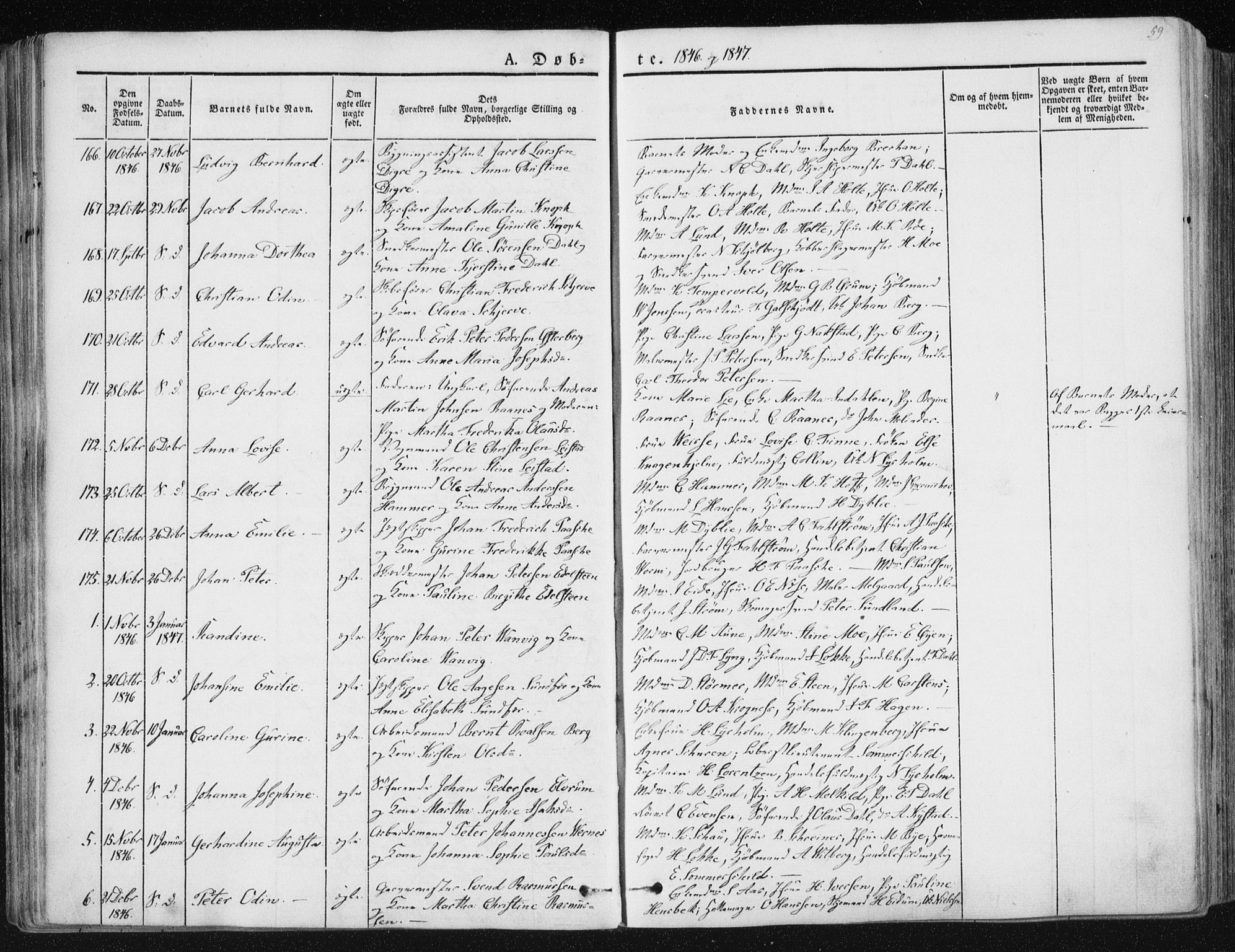 Ministerialprotokoller, klokkerbøker og fødselsregistre - Sør-Trøndelag, SAT/A-1456/602/L0110: Parish register (official) no. 602A08, 1840-1854, p. 59