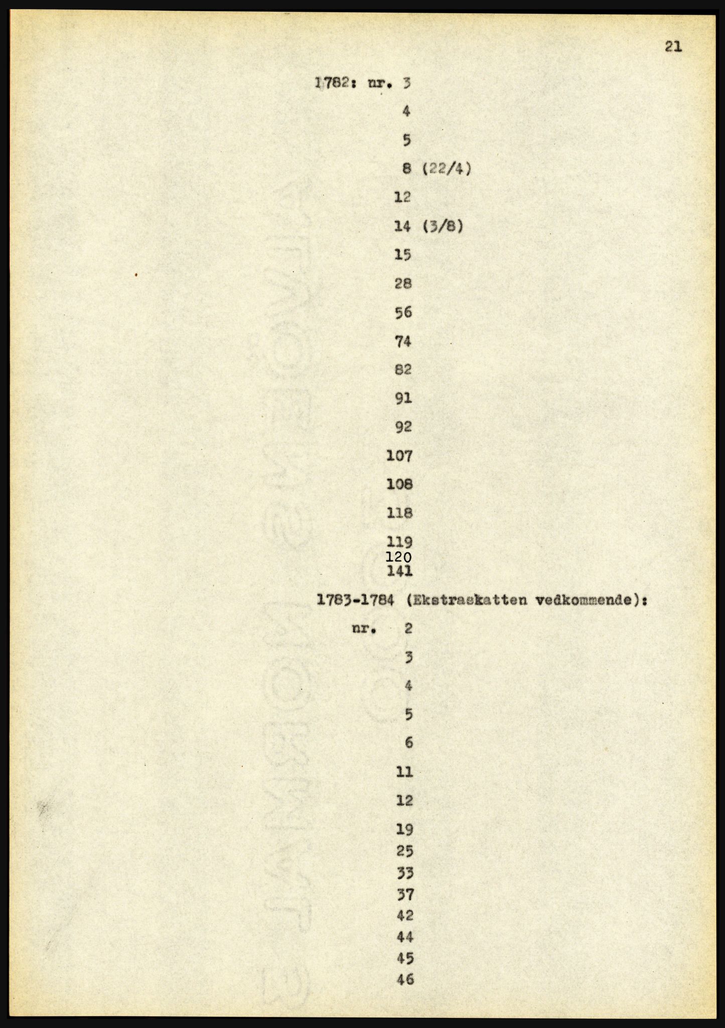 Riksarkivet, Seksjon for eldre arkiv og spesialsamlinger, AV/RA-EA-6797/H/Ha, 1953, p. 21