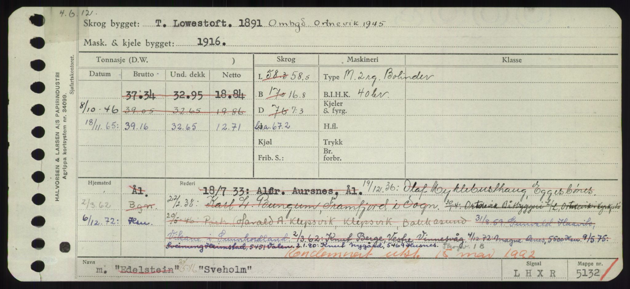 Sjøfartsdirektoratet med forløpere, Skipsmålingen, RA/S-1627/H/Hd/L0037: Fartøy, Su-Så, p. 295