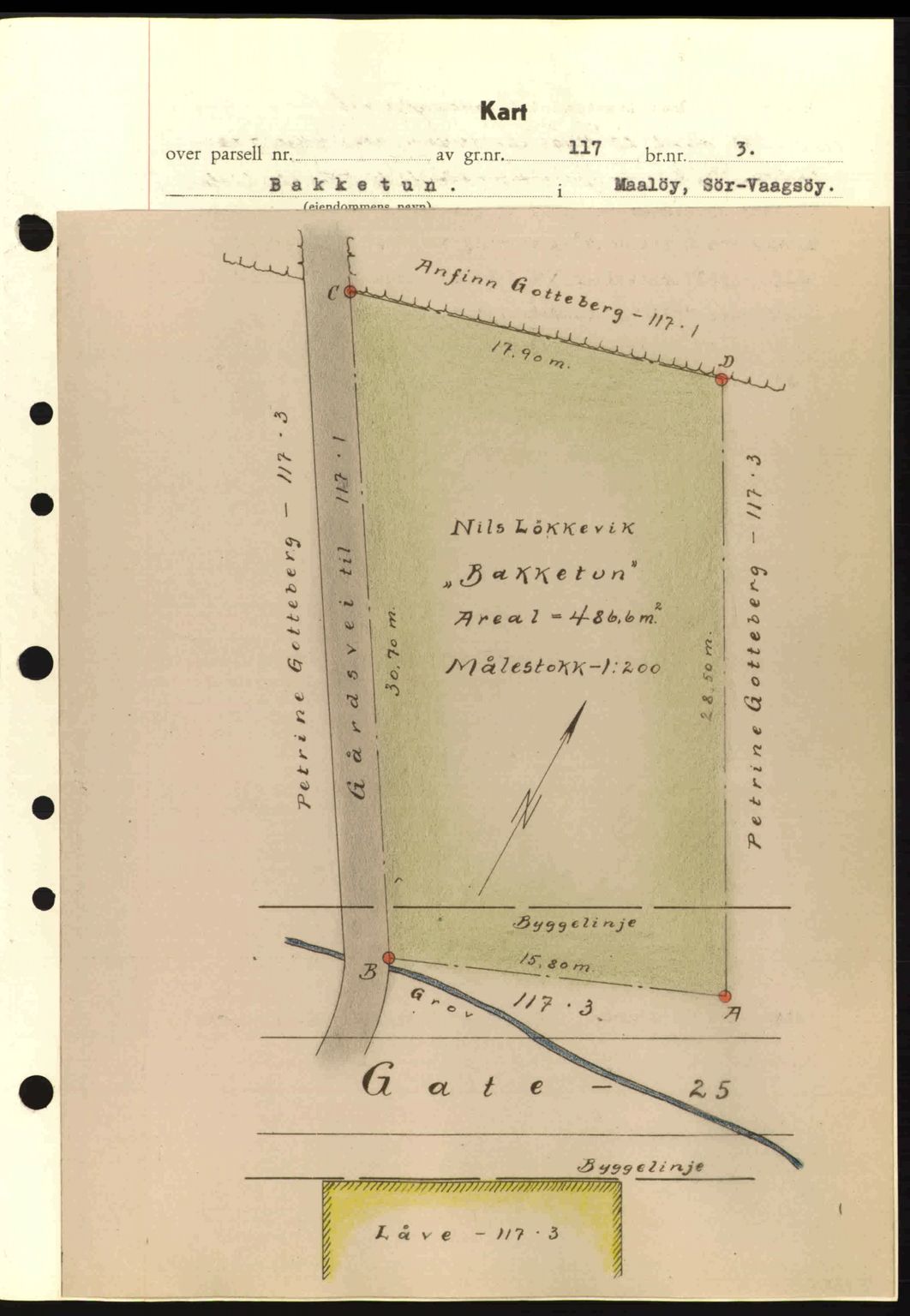 Nordfjord sorenskriveri, SAB/A-2801/02/02b/02bj/L0007: Mortgage book no. A7, 1941-1943, Diary no: : 1664/1941