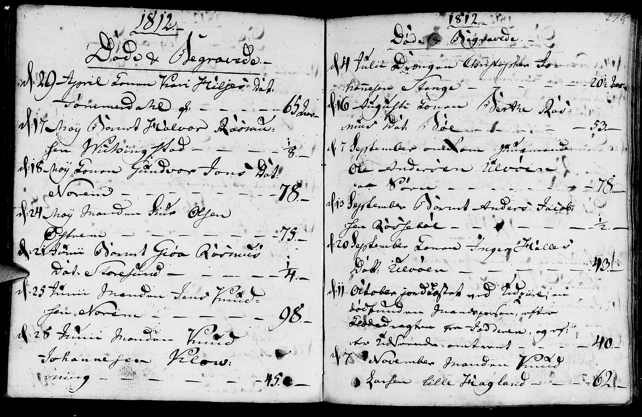 Torvastad sokneprestkontor, AV/SAST-A -101857/H/Ha/Haa/L0002: Parish register (official) no. A 2, 1801-1817, p. 276