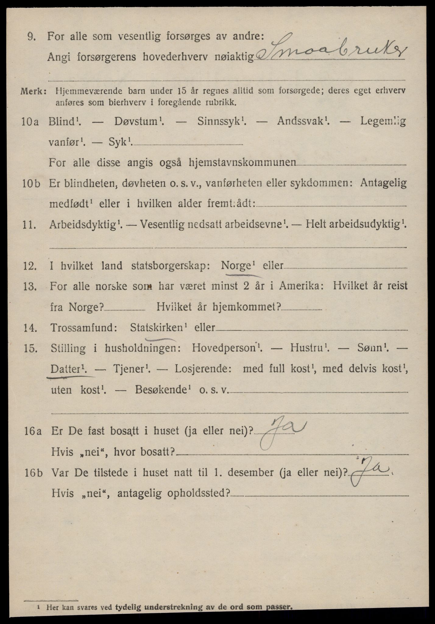 SAT, 1920 census for Norddal, 1920, p. 2800