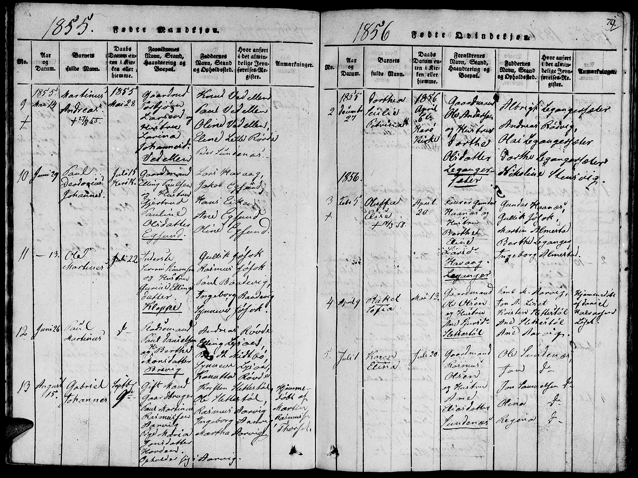 Ministerialprotokoller, klokkerbøker og fødselsregistre - Møre og Romsdal, SAT/A-1454/504/L0054: Parish register (official) no. 504A01, 1816-1861, p. 79