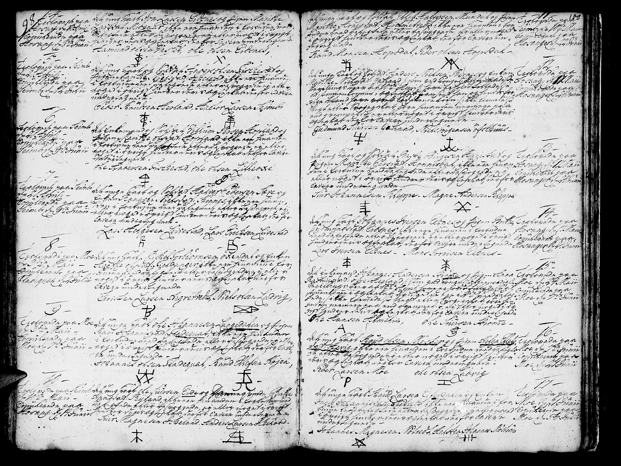 Hosanger sokneprestembete, AV/SAB-A-75801/H/Haa: Parish register (official) no. A 2 /1, 1766-1793, p. 100