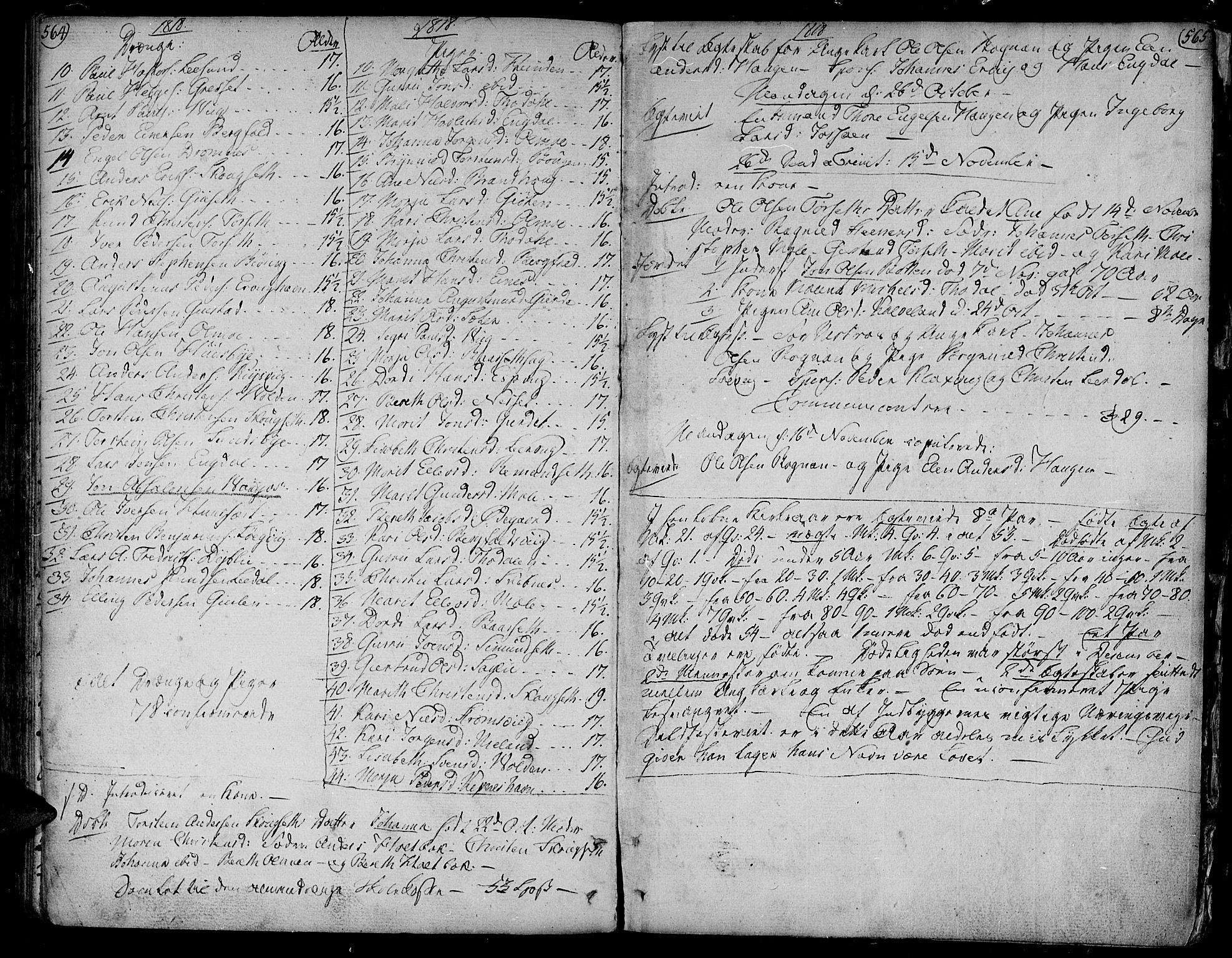 Ministerialprotokoller, klokkerbøker og fødselsregistre - Møre og Romsdal, AV/SAT-A-1454/578/L0902: Parish register (official) no. 578A01, 1772-1819, p. 564-565