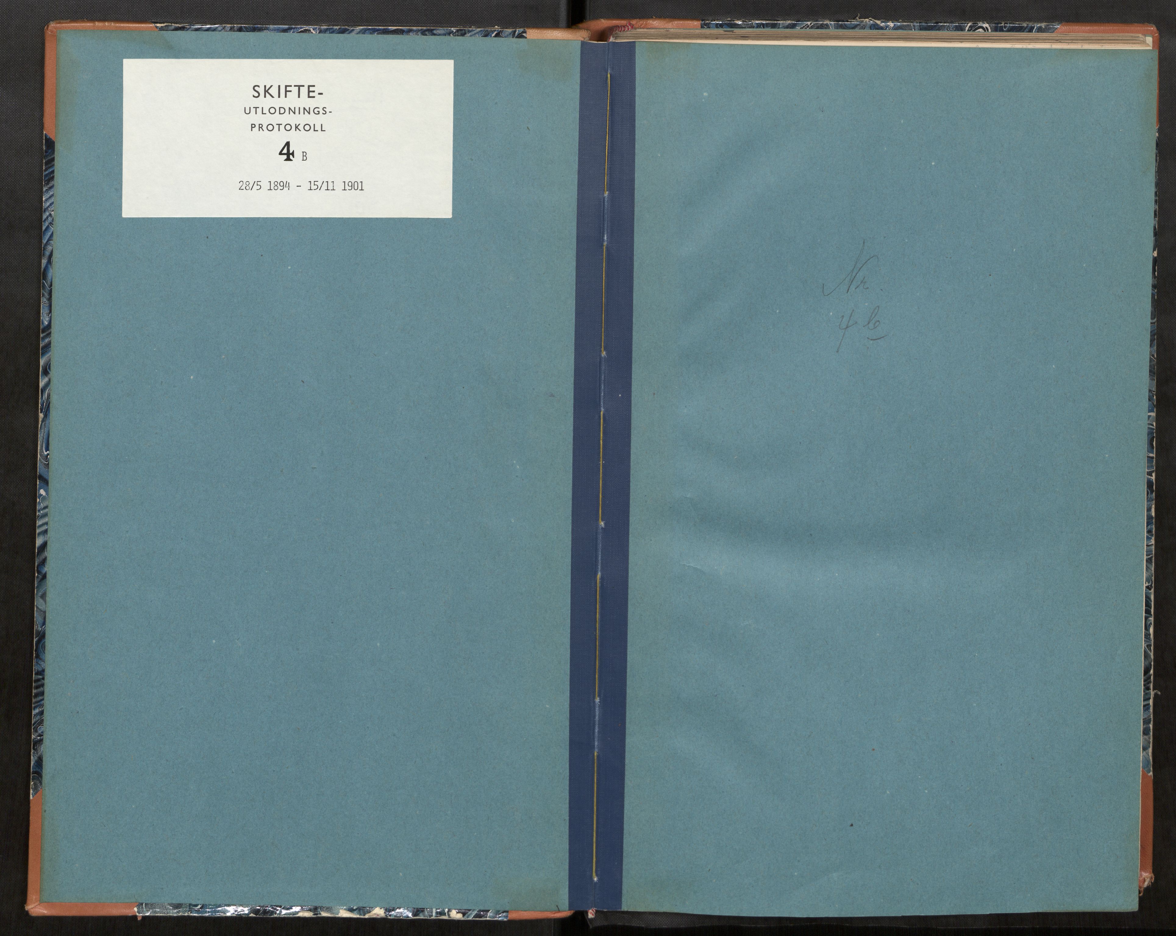 Strinda og Selbu sorenskriveri, SAT/A-0015/3/3A/3Aa/L0016: Skifteutlodningsprot. 4b, 1894-1901