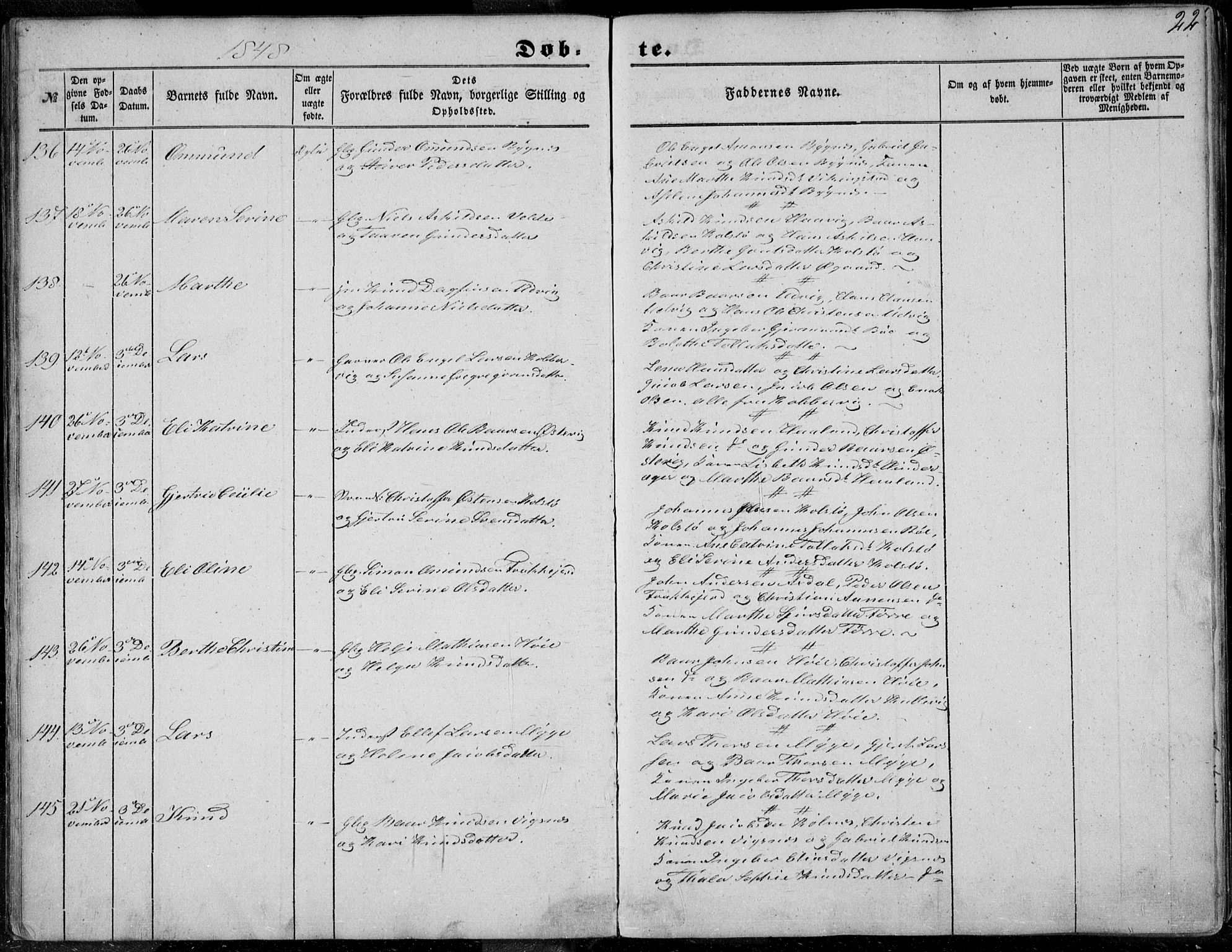 Avaldsnes sokneprestkontor, AV/SAST-A -101851/H/Ha/Haa/L0008: Parish register (official) no. A 8, 1847-1857, p. 22