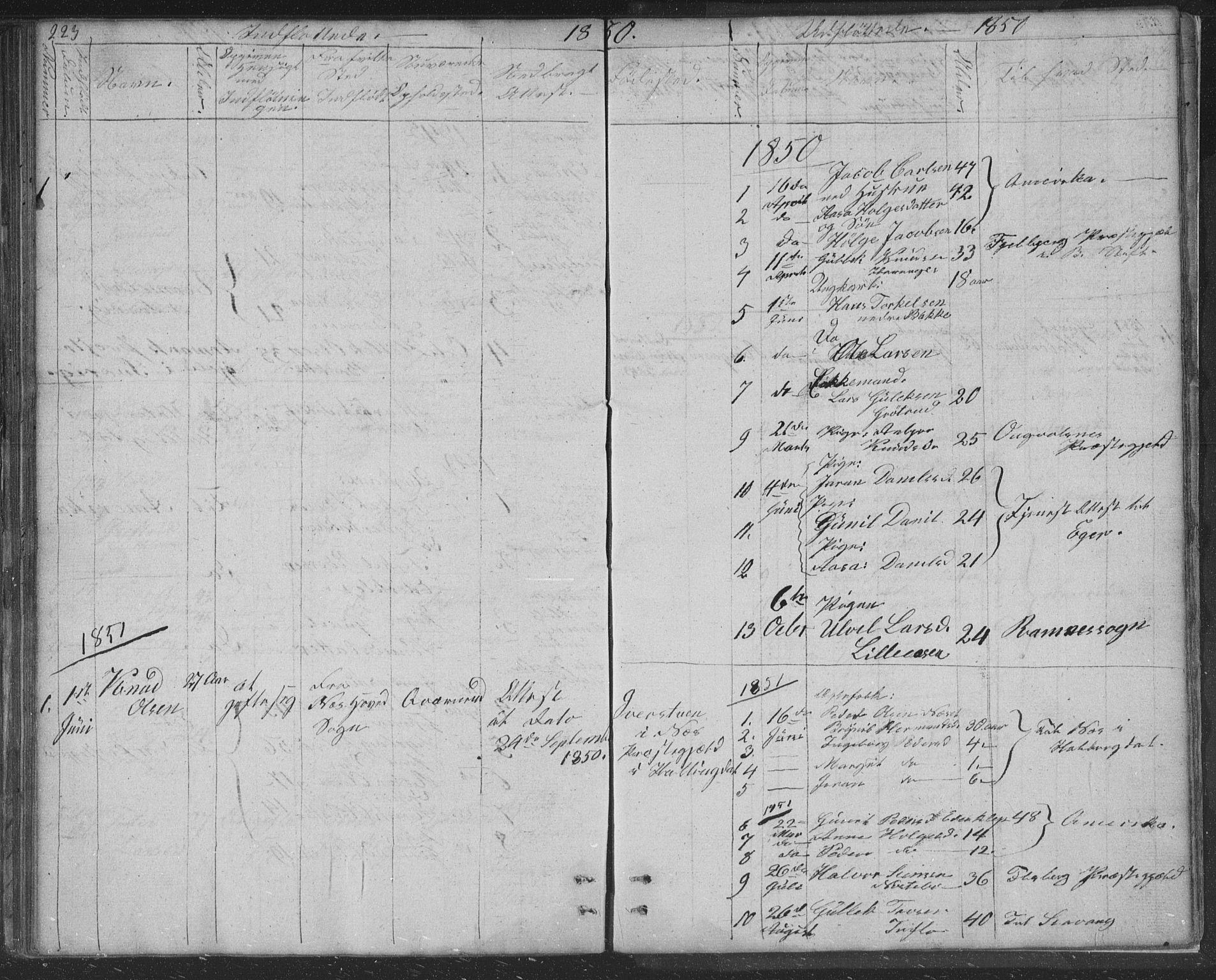 Nore kirkebøker, AV/SAKO-A-238/F/Fc/L0002: Parish register (official) no. III 2, 1836-1861, p. 223