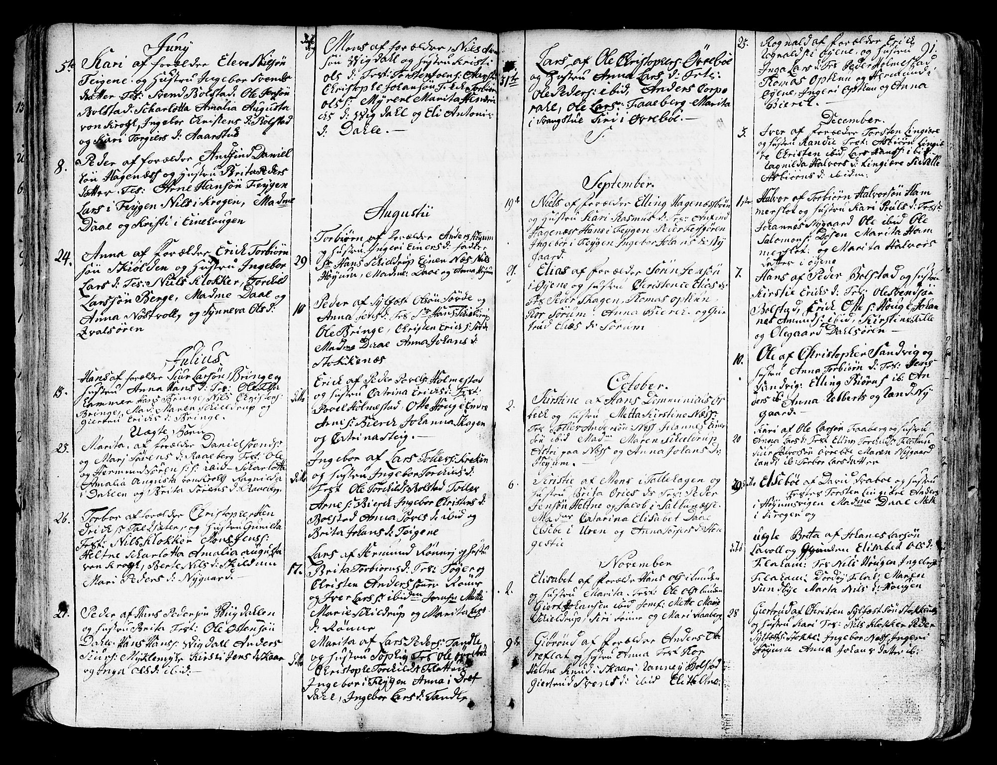 Luster sokneprestembete, SAB/A-81101/H/Haa/Haaa/L0001: Parish register (official) no. A 1, 1731-1803, p. 91