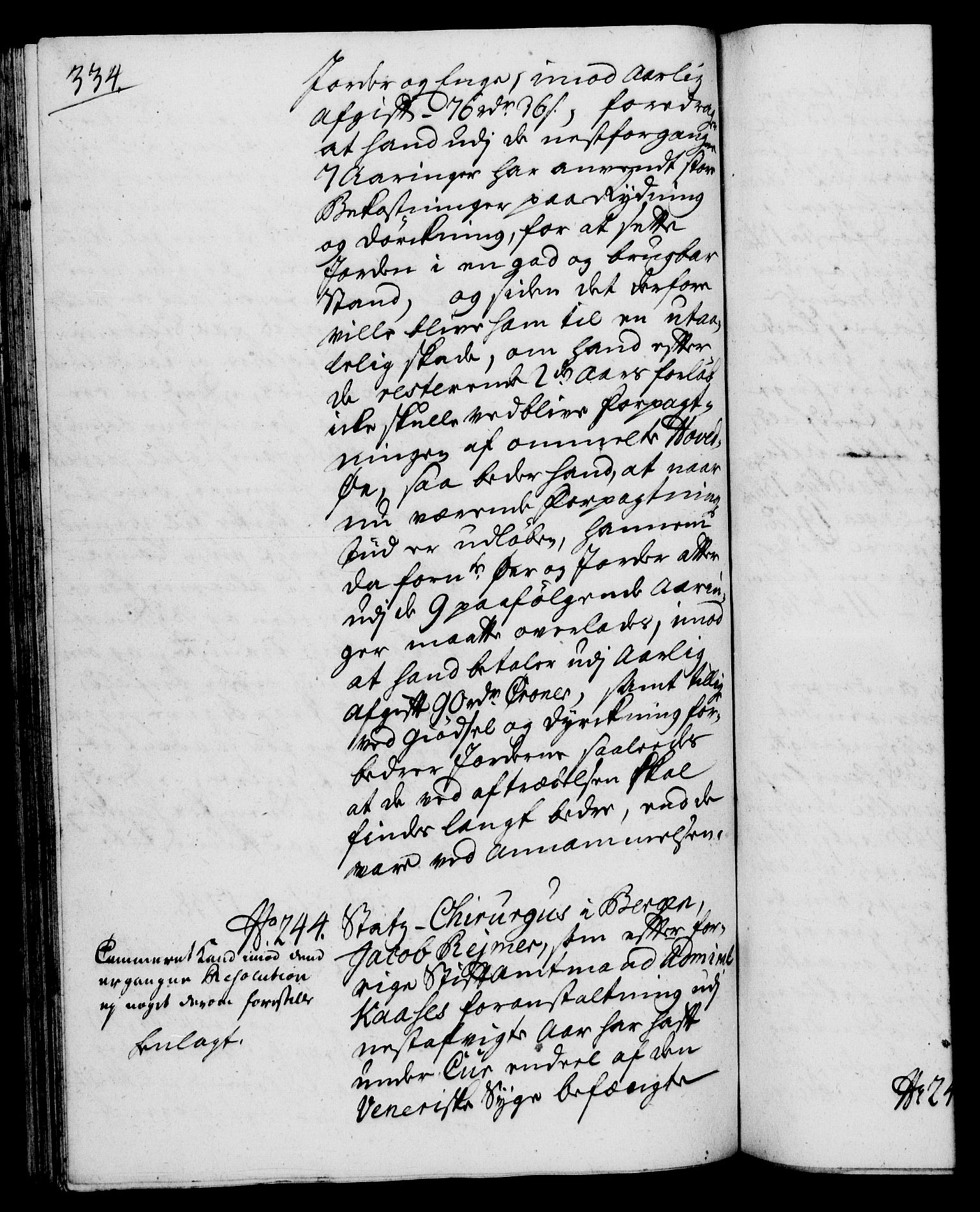 Rentekammeret, Kammerkanselliet, RA/EA-3111/G/Gh/Gha/L0020: Norsk ekstraktmemorialprotokoll (merket RK 53.65), 1738-1739, p. 334