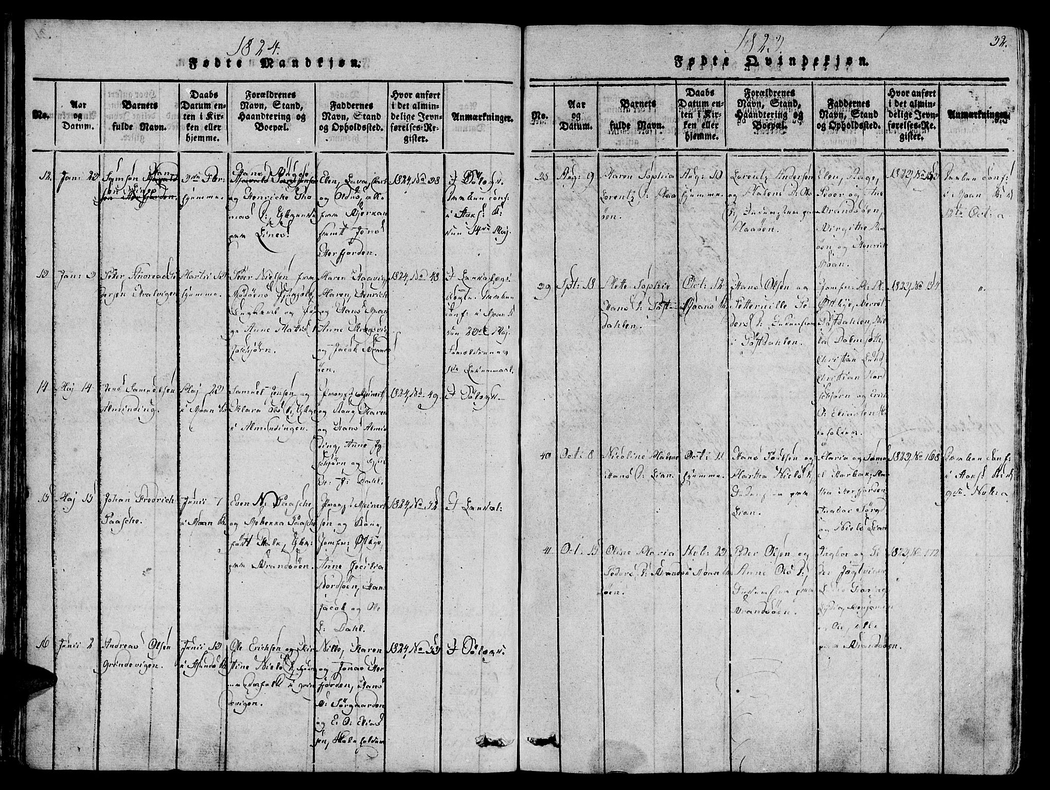 Ministerialprotokoller, klokkerbøker og fødselsregistre - Sør-Trøndelag, SAT/A-1456/657/L0702: Parish register (official) no. 657A03, 1818-1831, p. 32