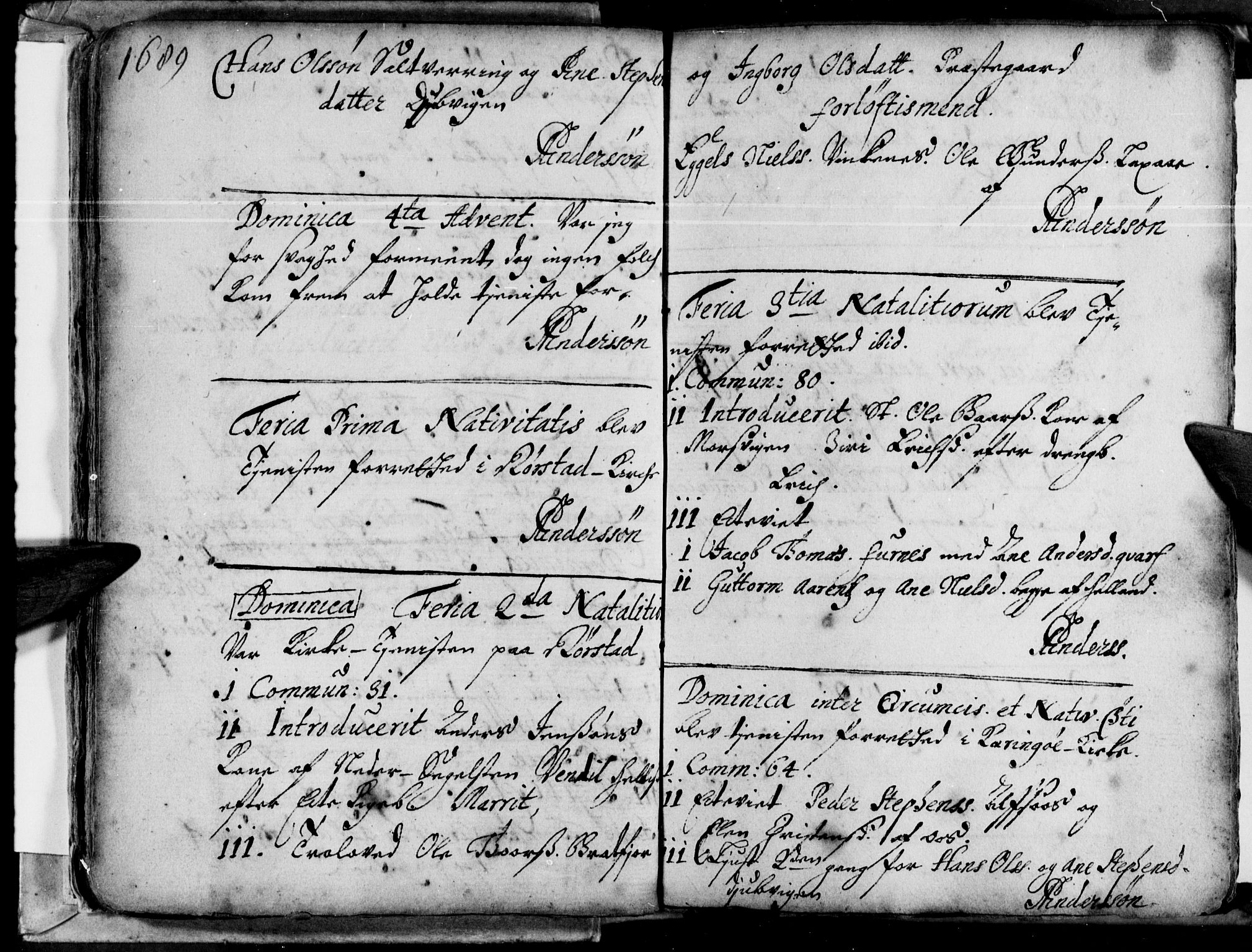 Ministerialprotokoller, klokkerbøker og fødselsregistre - Nordland, AV/SAT-A-1459/853/L0763: Parish register (official) no. 853A02, 1688-1697