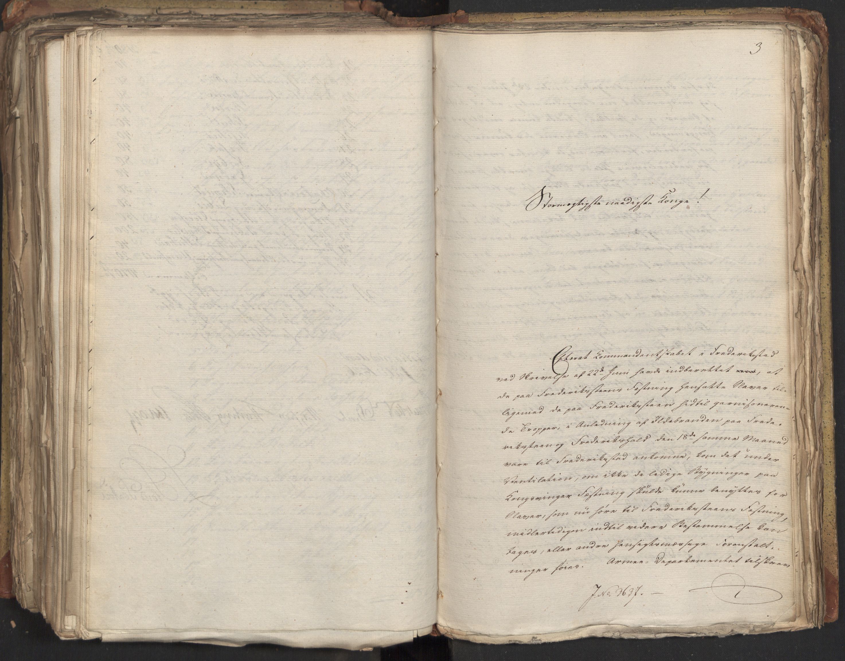 Statsrådsavdelingen i Stockholm, AV/RA-S-1003/D/Da/L0047: Regjeringsinnstillinger nr. 3501-3659, 1826, p. 406