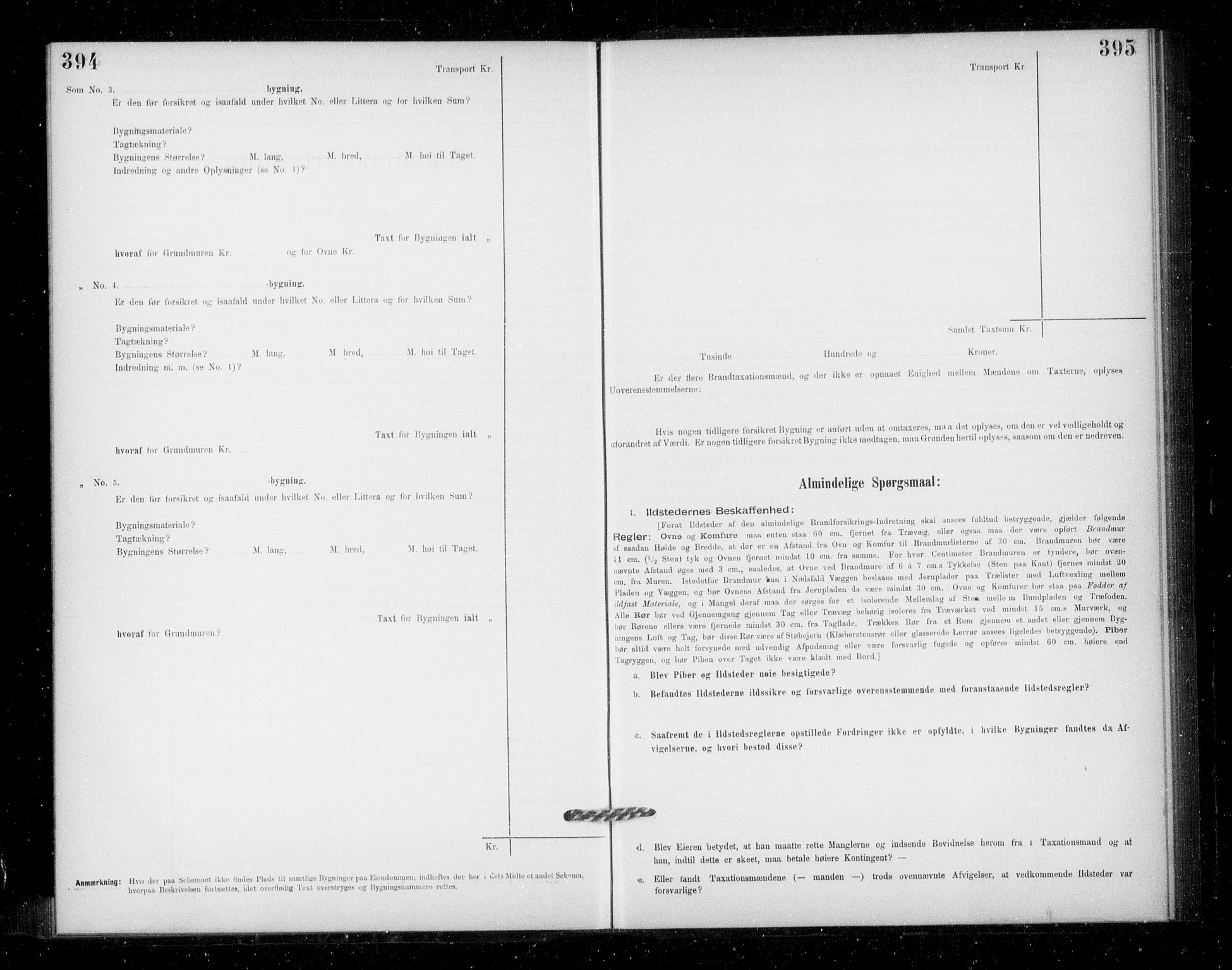 Lensmannen i Jondal, AV/SAB-A-33101/0012/L0005: Branntakstprotokoll, skjematakst, 1894-1951, p. 394-395