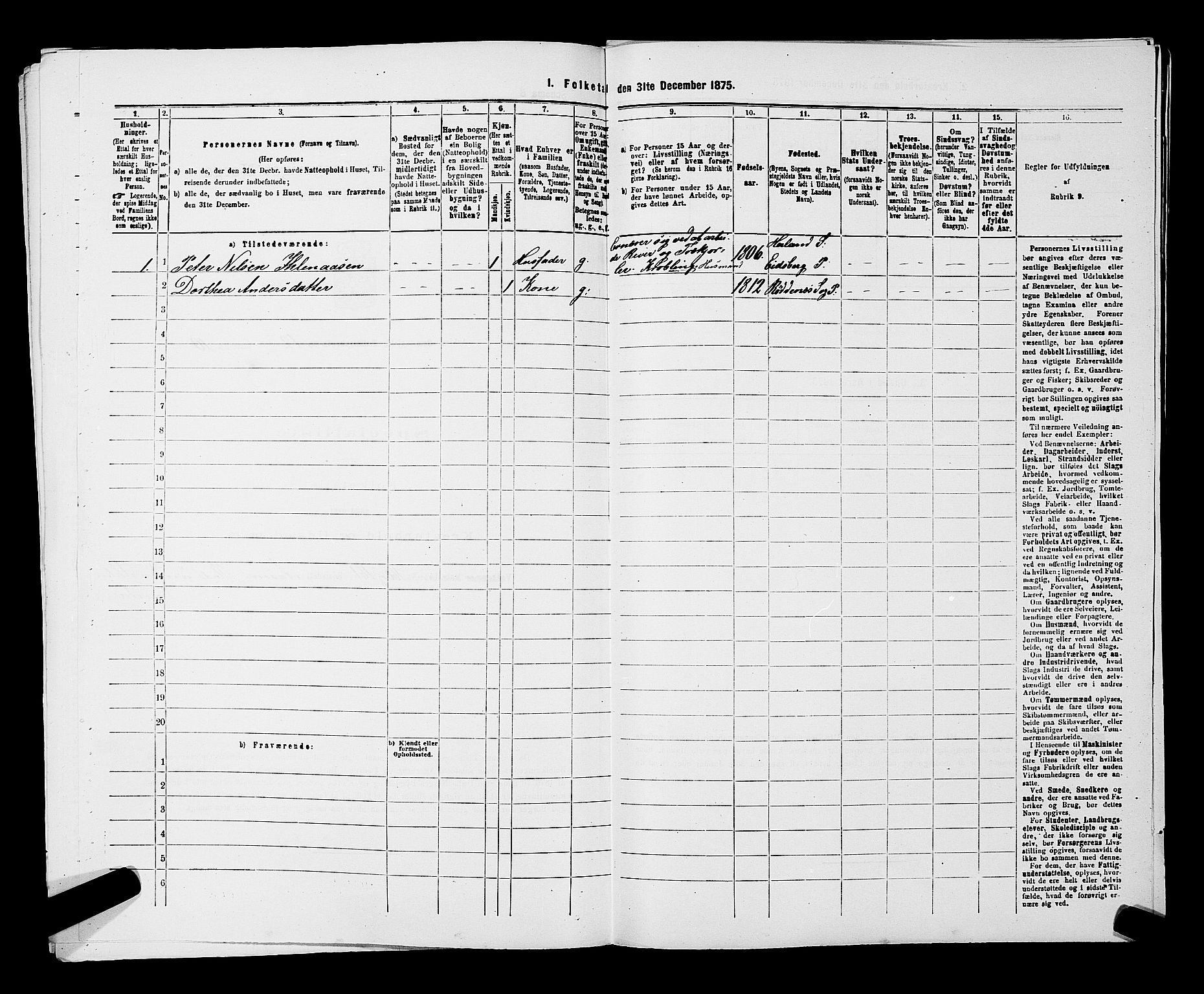 RA, 1875 census for 0124P Askim, 1875, p. 830