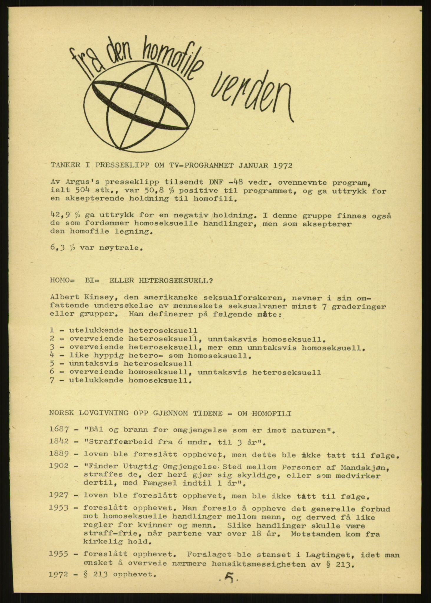 Det Norske Forbundet av 1948/Landsforeningen for Lesbisk og Homofil Frigjøring, AV/RA-PA-1216/E/Eb/L0001: Intern informasjon, 1952-1991, p. 425