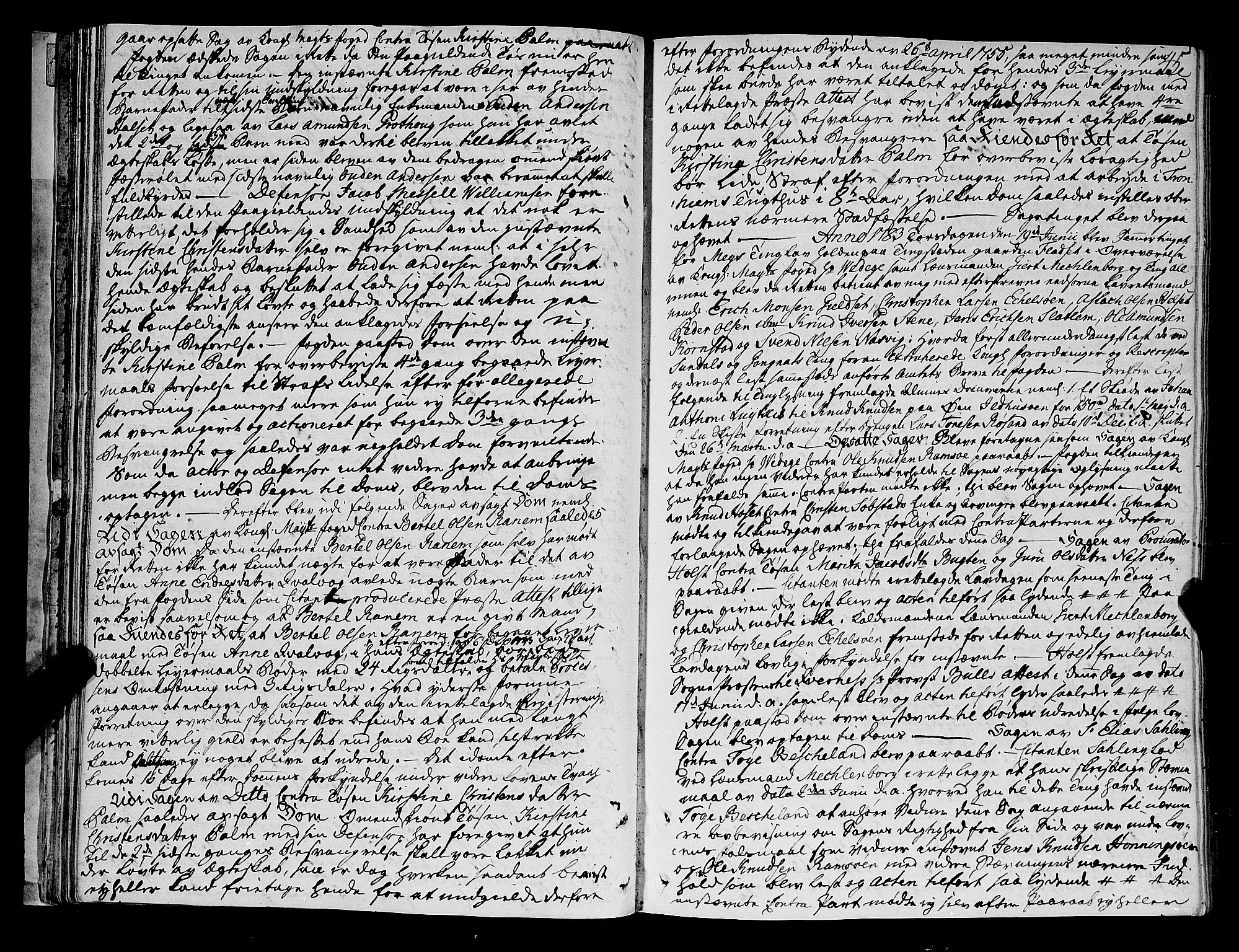 Nordmøre sorenskriveri, SAT/A-4132/1/1/1A/L0027: Tingbok nr. 25, 1782-1791, p. 45
