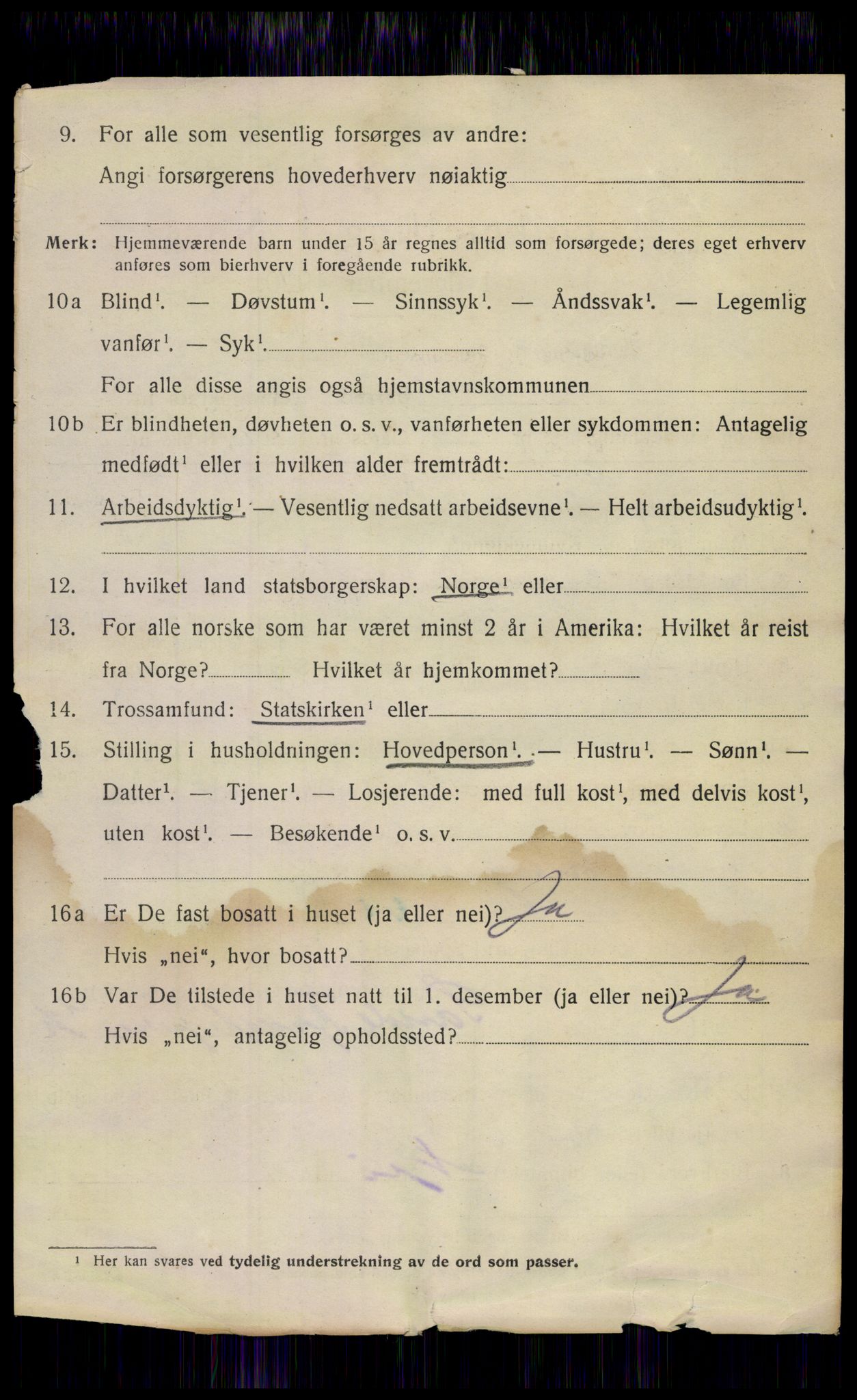 SAKO, 1920 census for Sande, 1920, p. 8387