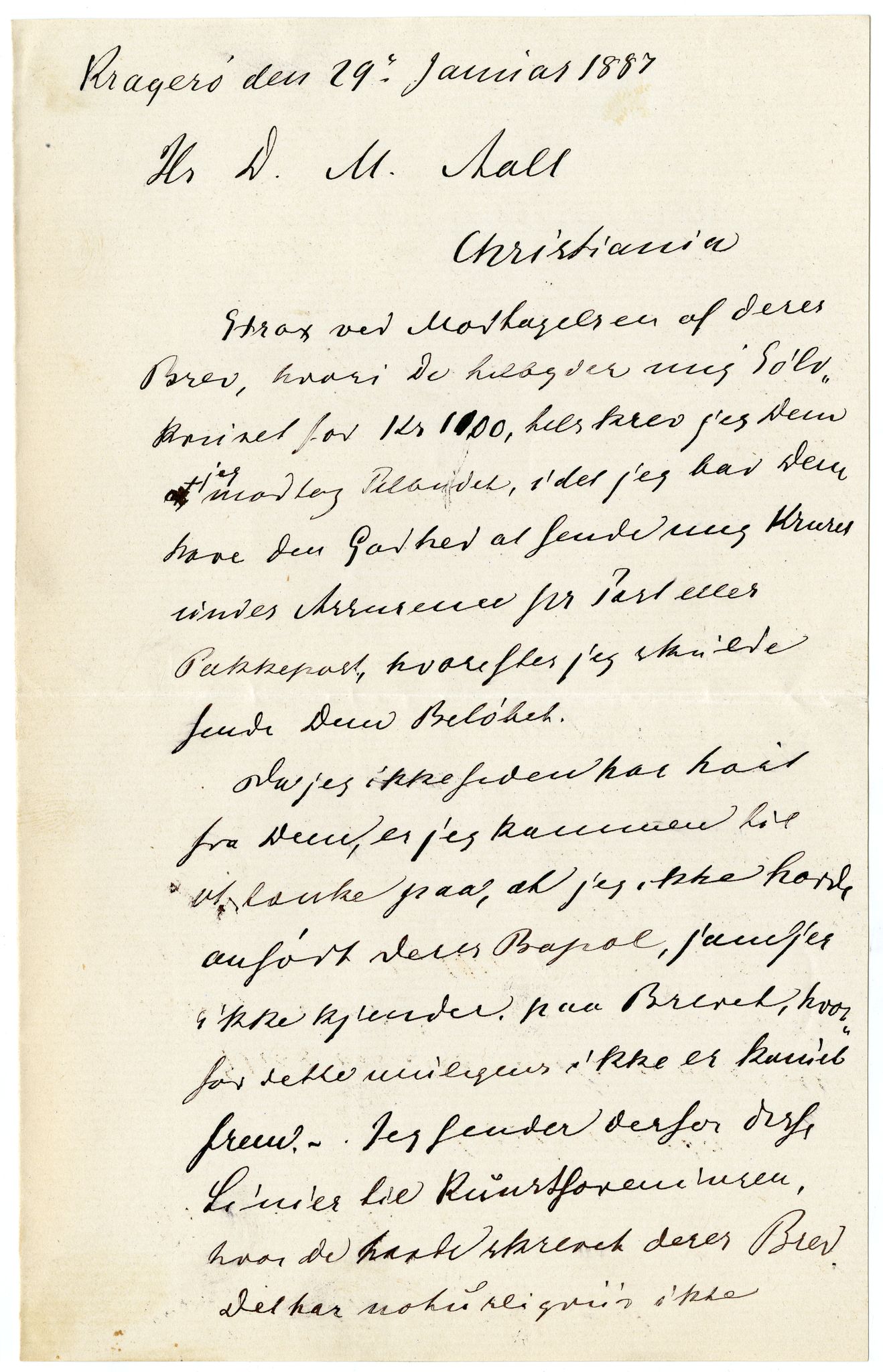 Diderik Maria Aalls brevsamling, NF/Ark-1023/F/L0002: D.M. Aalls brevsamling. B - C, 1799-1889, p. 459