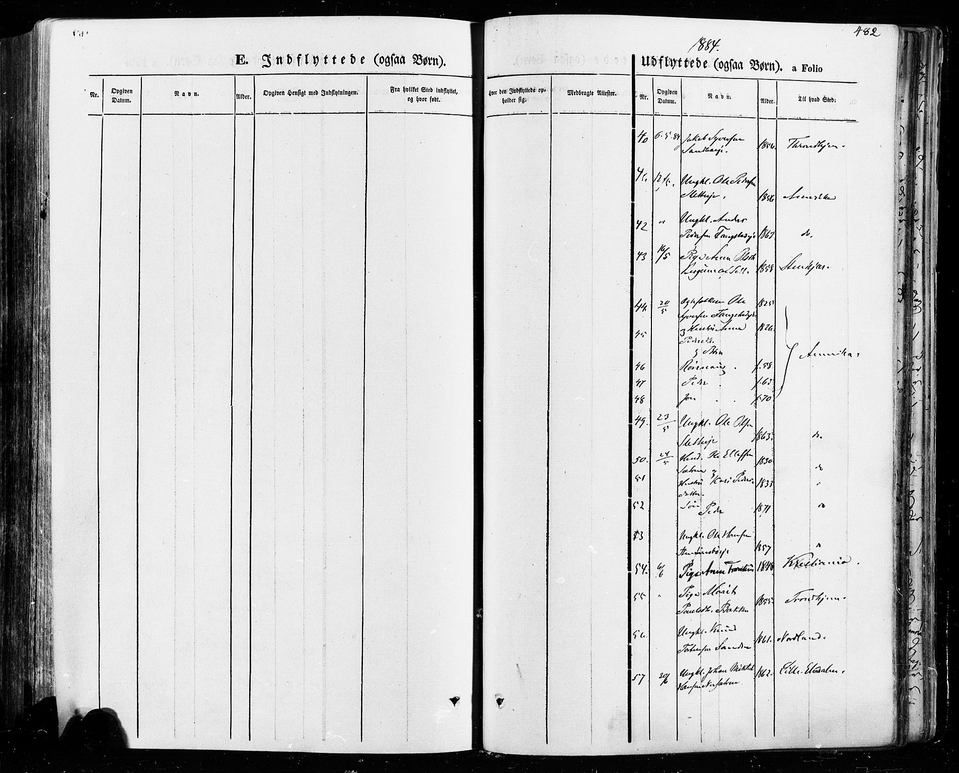 Vågå prestekontor, SAH/PREST-076/H/Ha/Haa/L0007: Parish register (official) no. 7 /1, 1872-1886, p. 482