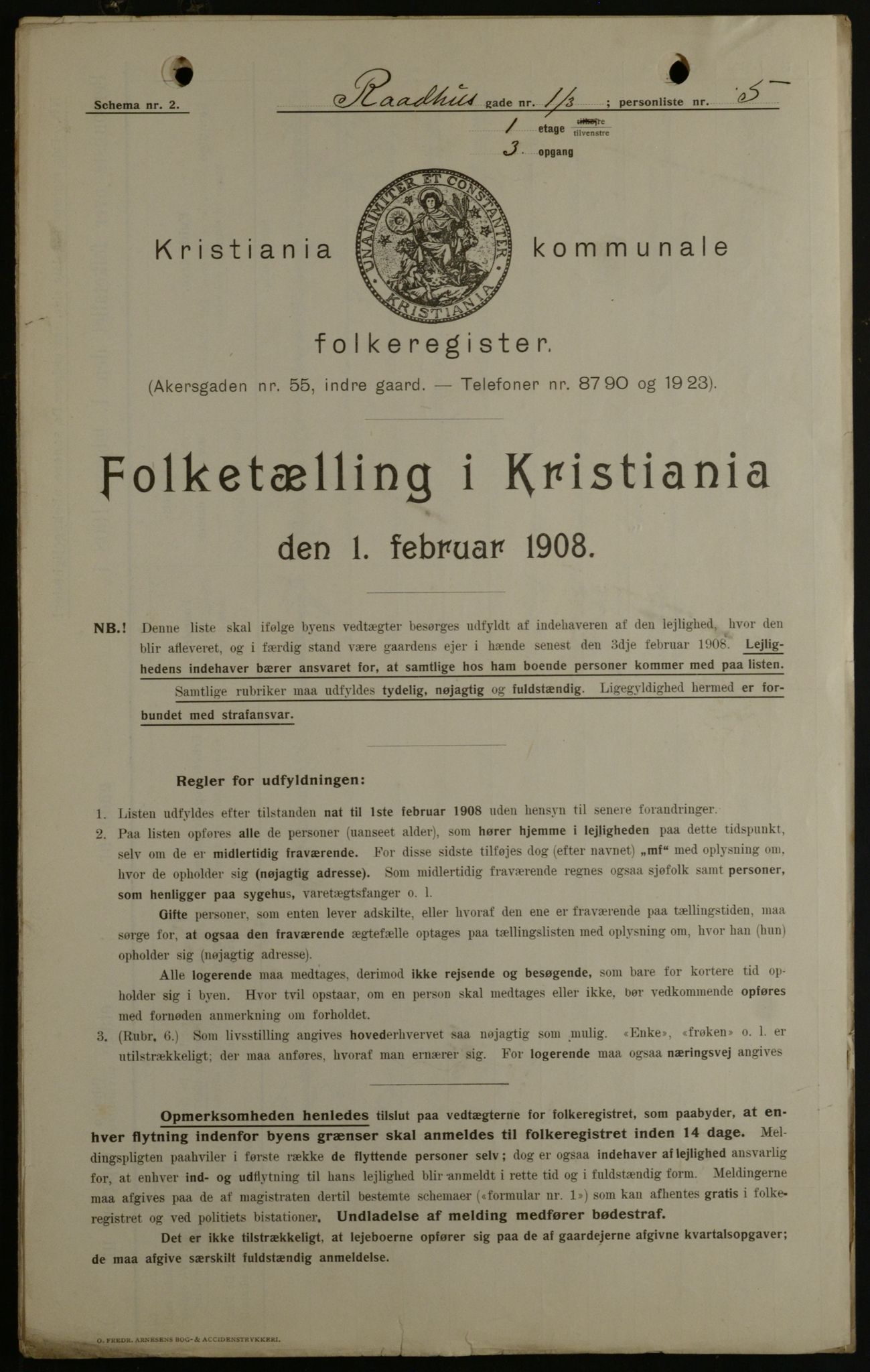 OBA, Municipal Census 1908 for Kristiania, 1908, p. 77547