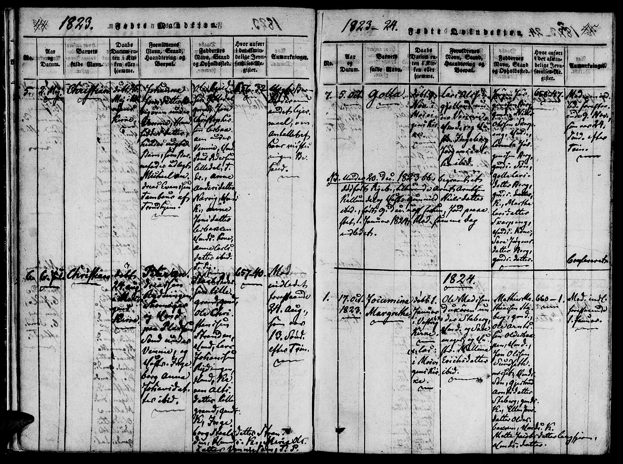 Ministerialprotokoller, klokkerbøker og fødselsregistre - Nord-Trøndelag, AV/SAT-A-1458/733/L0322: Parish register (official) no. 733A01, 1817-1842, p. 44-45